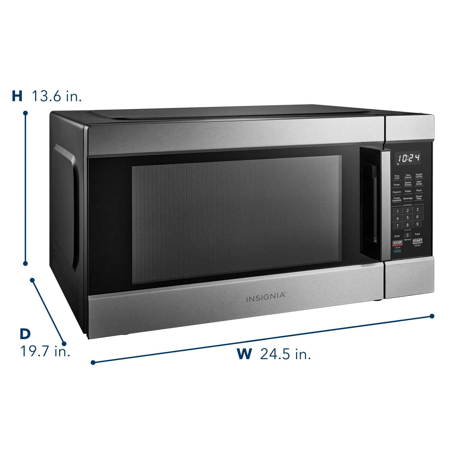 Insignia 2.2 Cu. Ft. Microwave - Stainless Steel