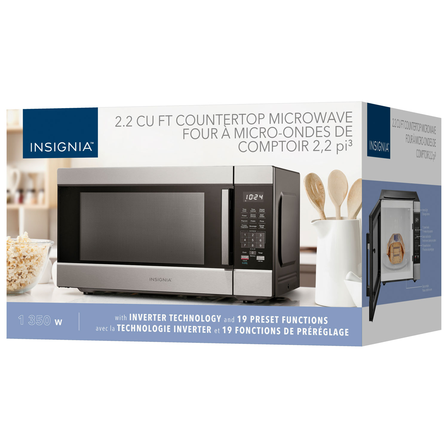 Insignia 2.2 Cu. Ft. Microwave - Stainless Steel