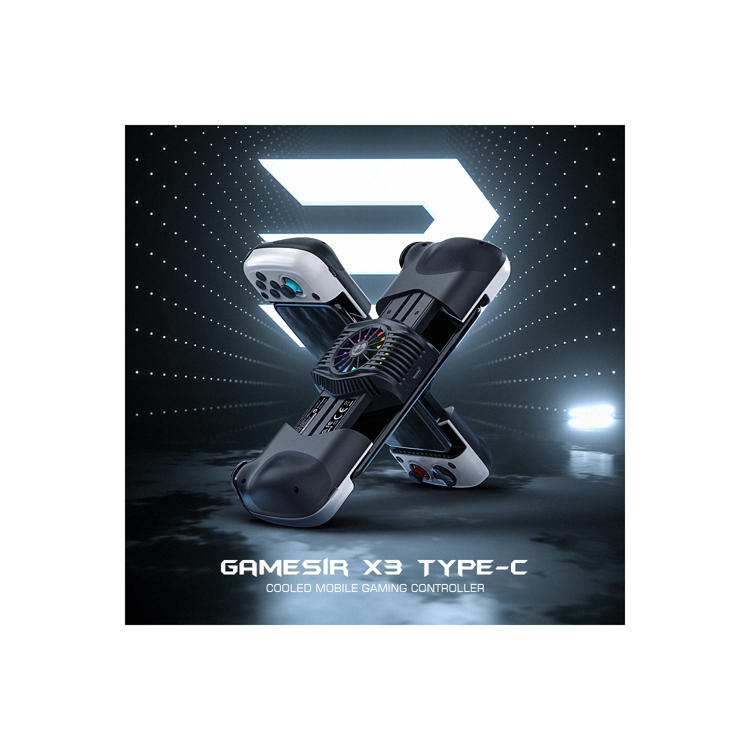 Manette de jeu X3 Type-C de GameSir, manette de jeu mobile pour téléphone Android avec ventilateur