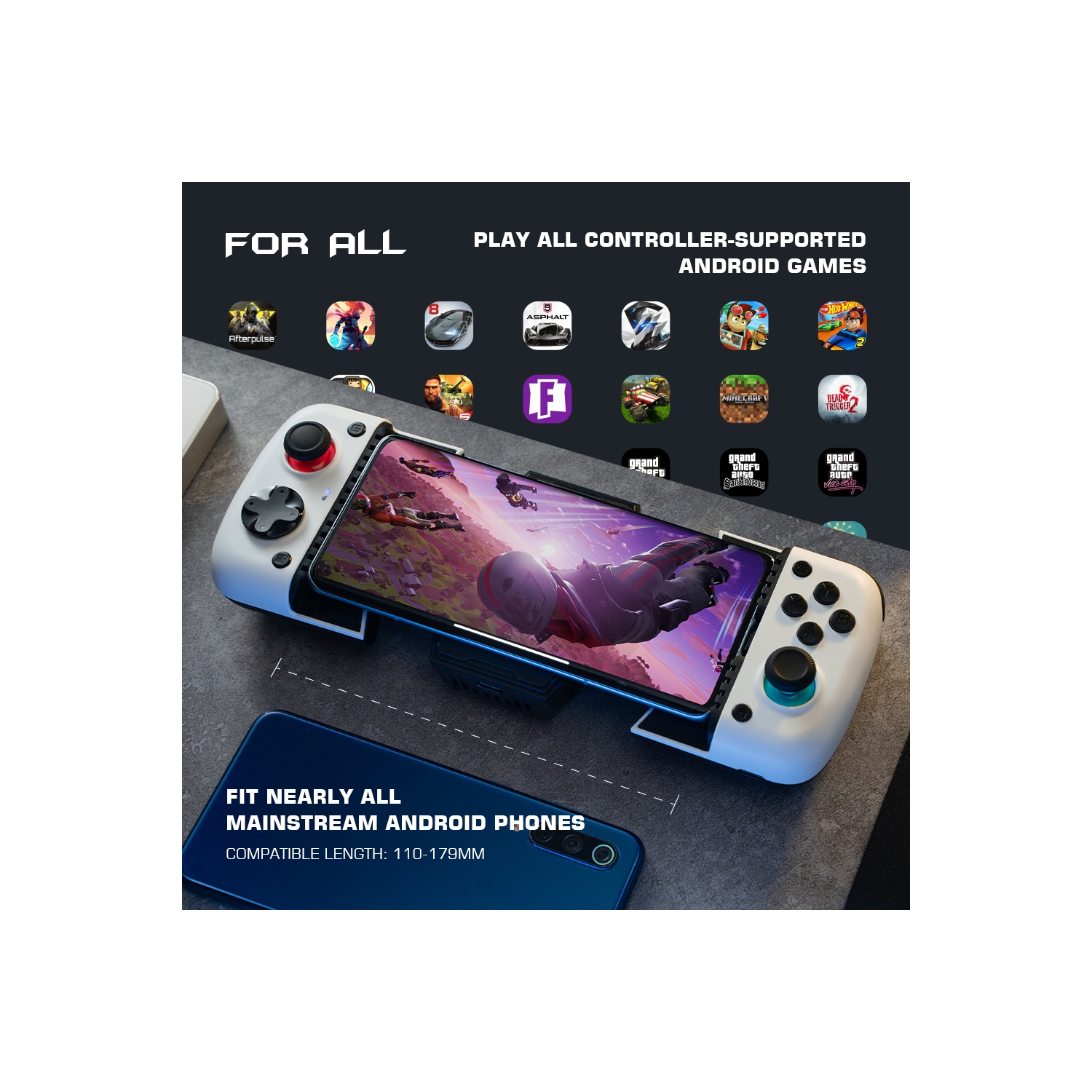 Manette de jeu X3 Type-C de GameSir, manette de jeu mobile pour téléphone Android avec ventilateur