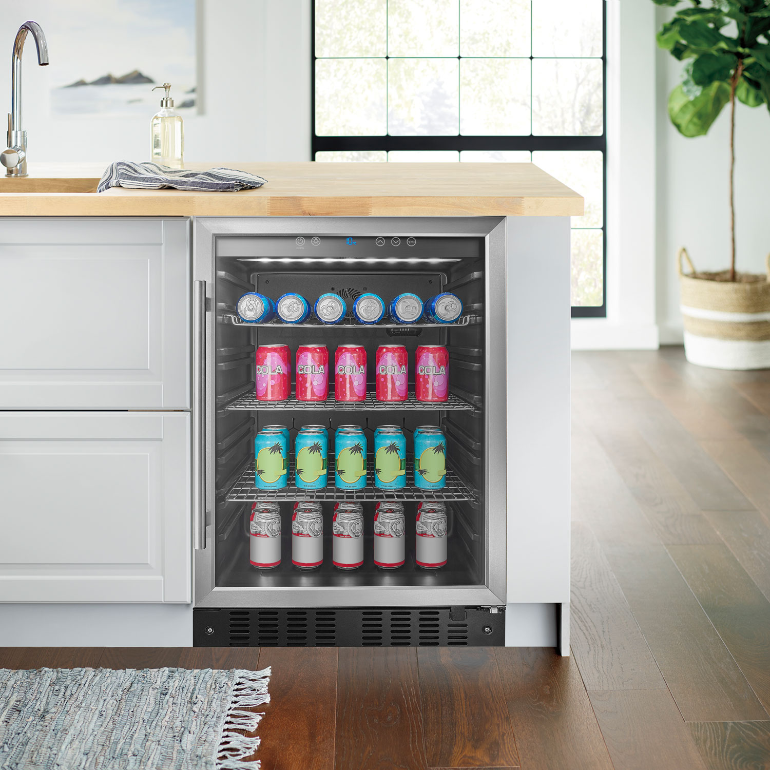 Insignia 165-Can Freestanding Beverage Centre - Staineless Steel - Only at Best Buy