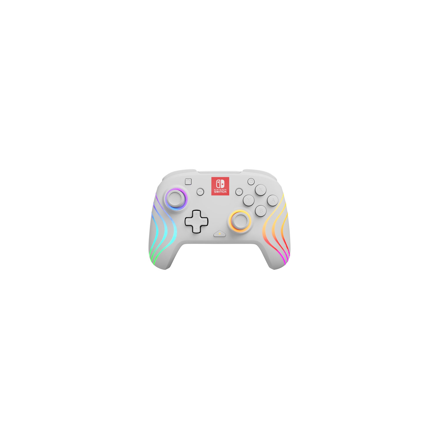 Open Box - PDP Afterglow Wave RGB Wireless Controller for Switch - White