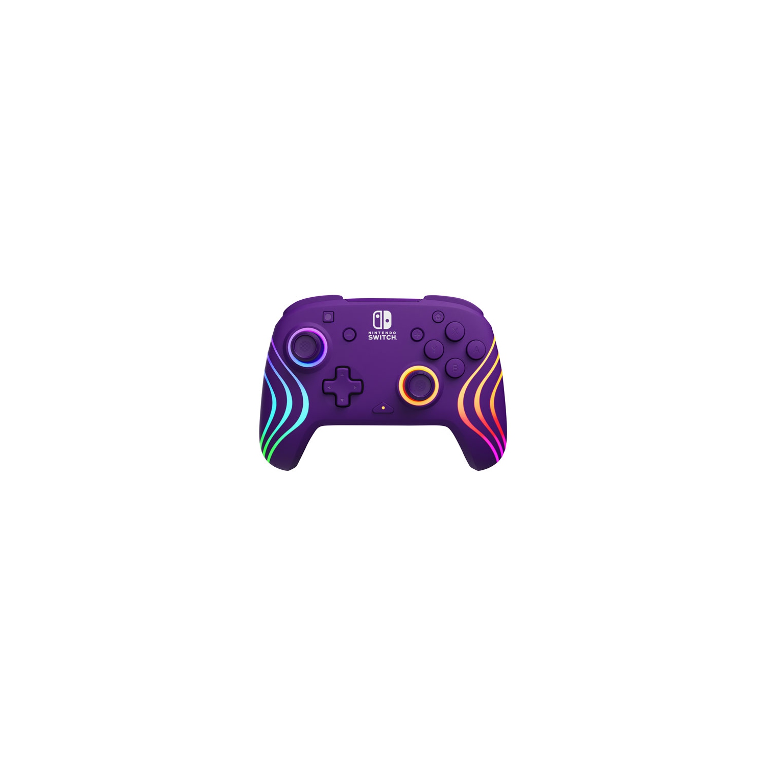 Open Box - PDP Afterglow Wave RGB Wireless Controller for Switch - Purple