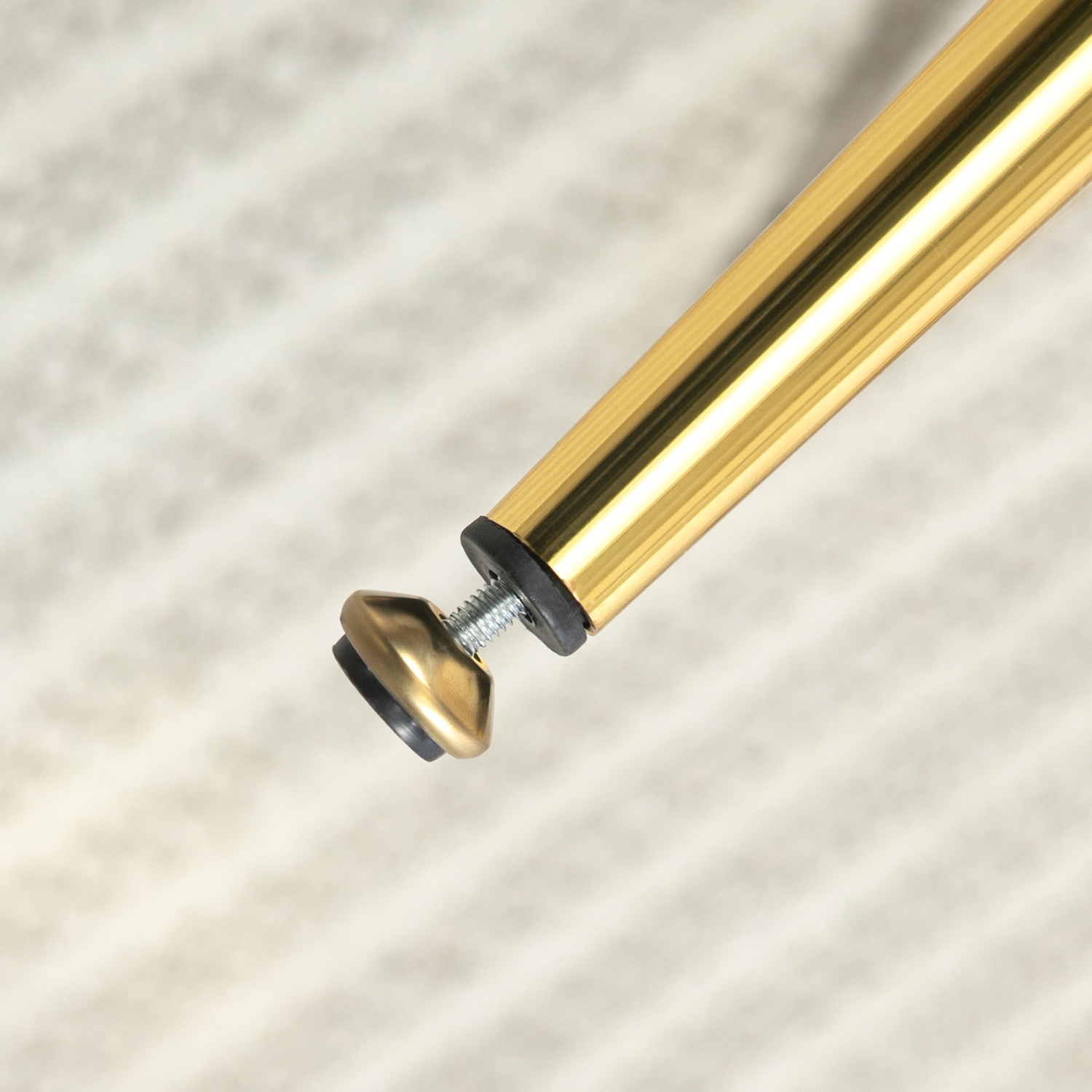 HOMCOM Fabric Accent Chair, Velvet Armchair, Modern Living Room Chair with Gold Metal Legs and Thick Padding for Bedroom, Black