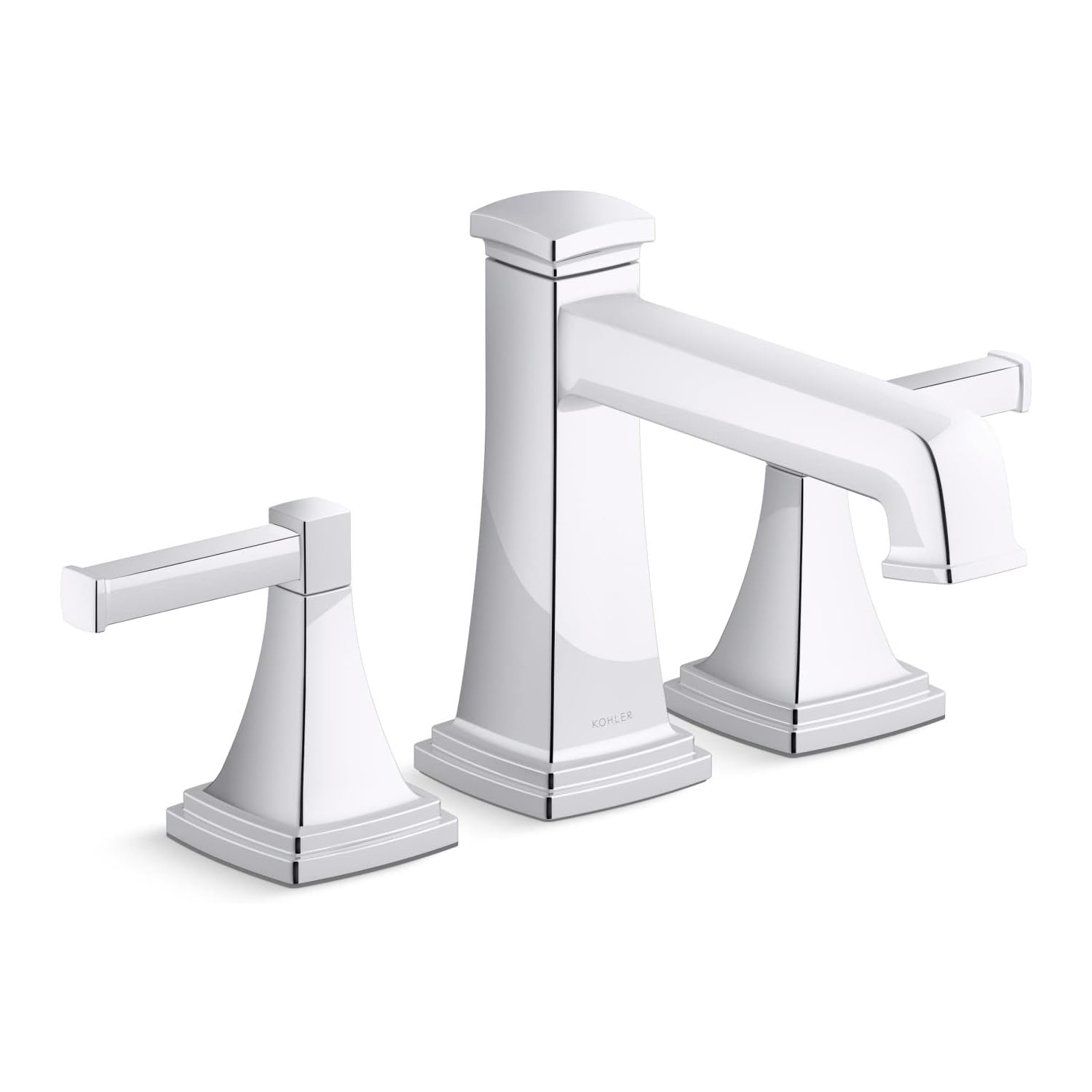 KOHLER – Robinet de baignoire RIFF T26436-4-CP avec bec verseur, chrome poli