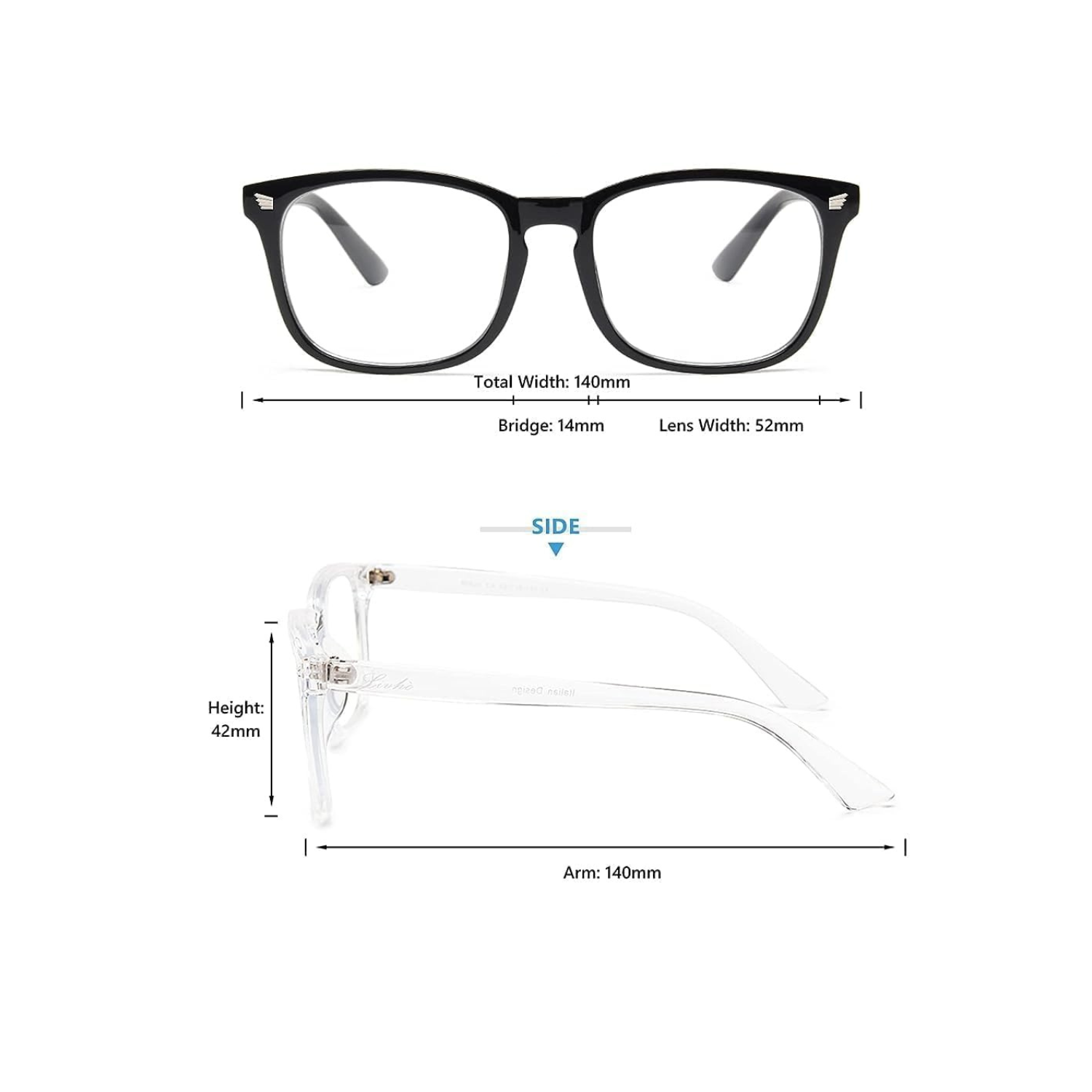 Blue Light Blocking Glasses Computer Glasses for Women and Men Eyewear Frame Bluelight Glasses and UV Glare