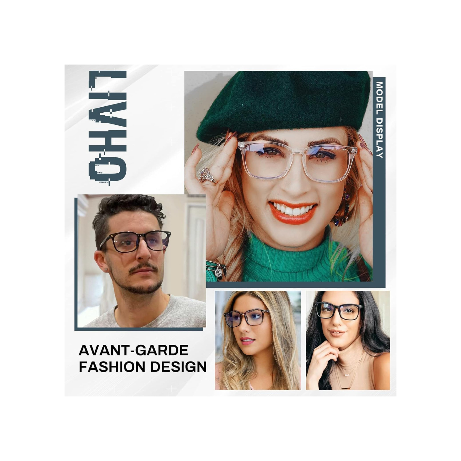 Blue Light Blocking Glasses Computer Glasses for Women and Men Eyewear Frame Bluelight Glasses and UV Glare