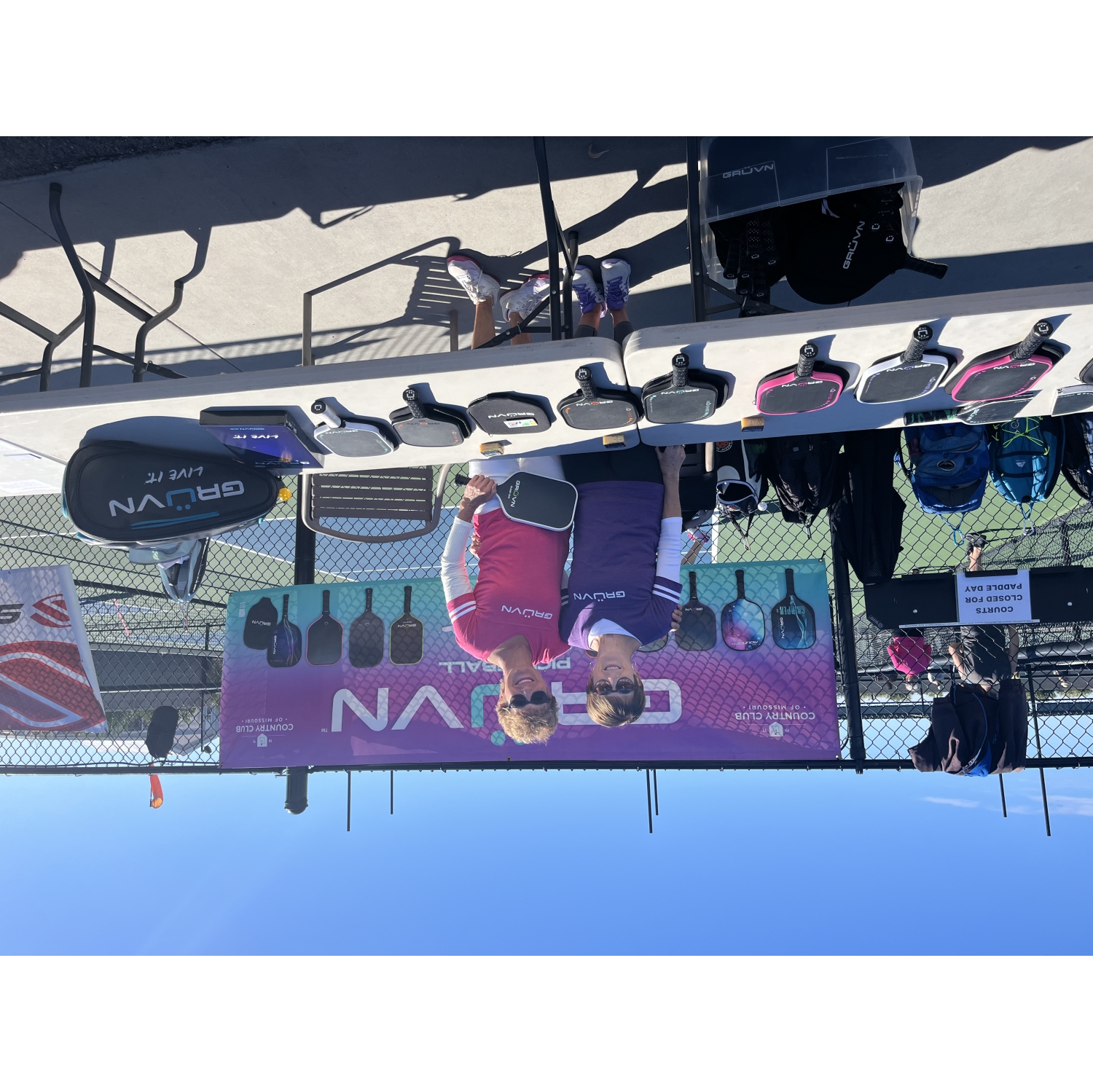 GRÜVN Starter Set 2 Gripper-16V Pickleball Paddles Aqua Spiral 2 Balls Beginner