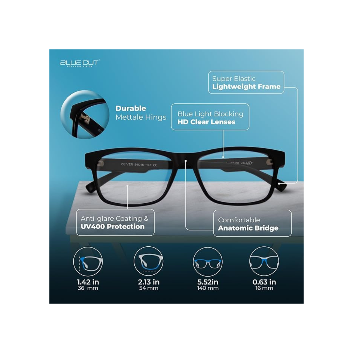 Blue Light Blocking Glasses for Men/Women Anti-Fatigue Computer Monitor Gaming Glasses Video Gamer Glasses