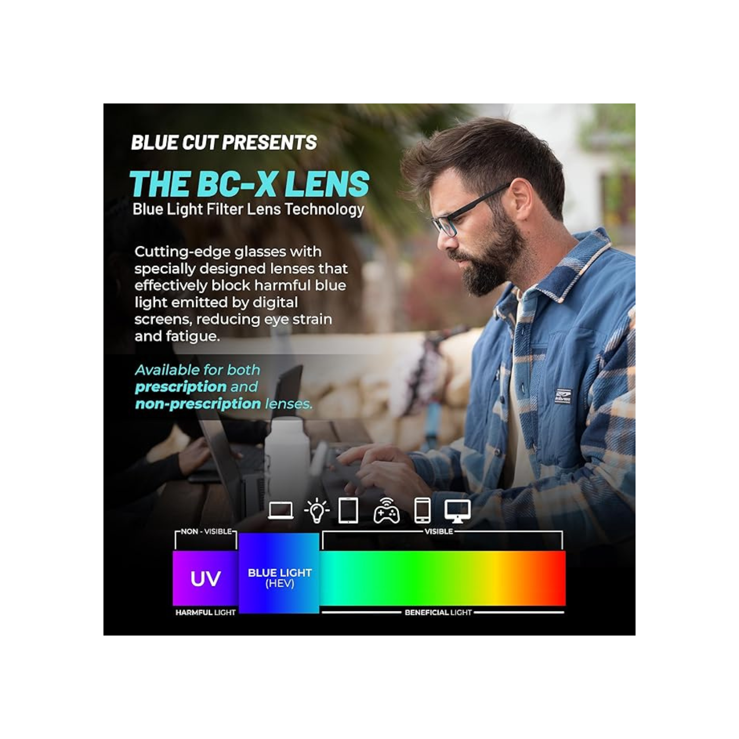 Blue Light Blocking Glasses for Men/Women Anti-Fatigue Computer Monitor Gaming Glasses Video Gamer Glasses