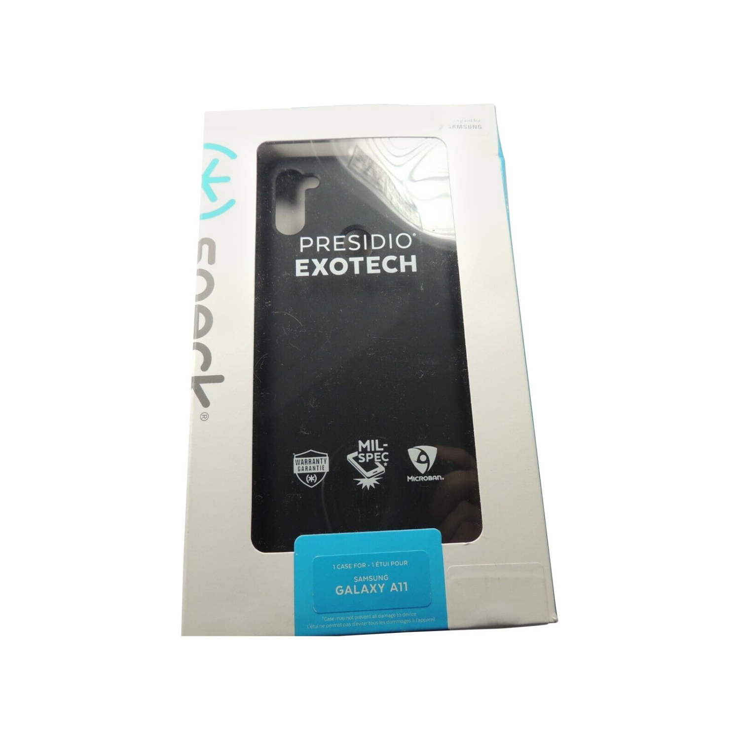 Étui Presidio Exotech de Speck pour Galaxy A11 de Samsung - Noir - Noir