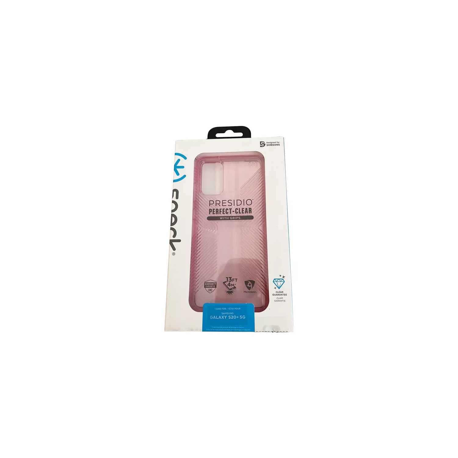 Étui Presidio Perfect-Clear Grip de Speck pour Galaxy S20 Plus - Rose transparent