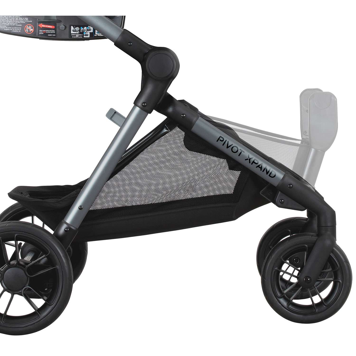 Evenflo Pivot Xpand Modular Travel System with LiteMax Infant Car Seat - Ayrshire Black