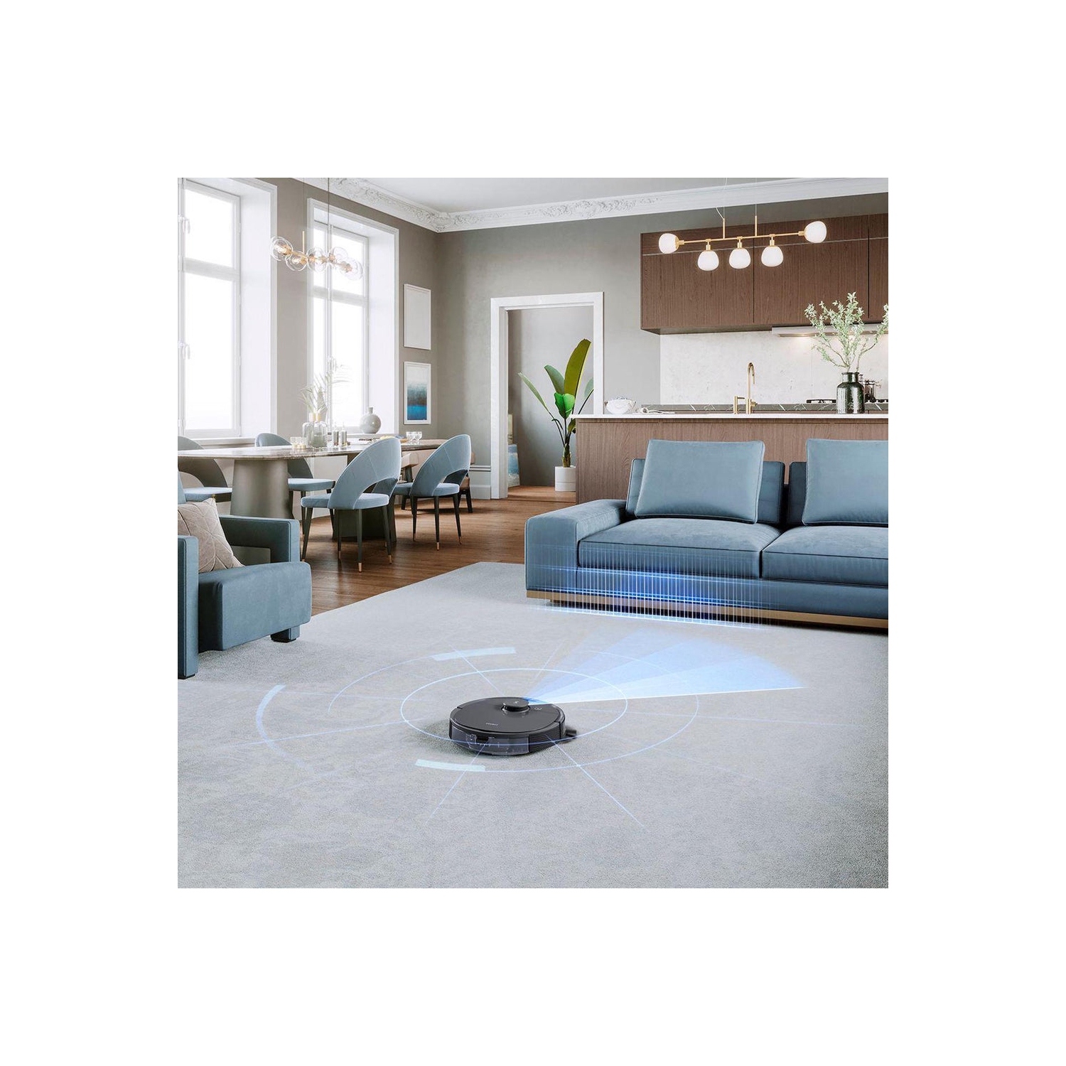 Open Box- Deebot By Ecovacs OZMO T8+ Vacuuming and Mopping Robot with Auto-Empty Station