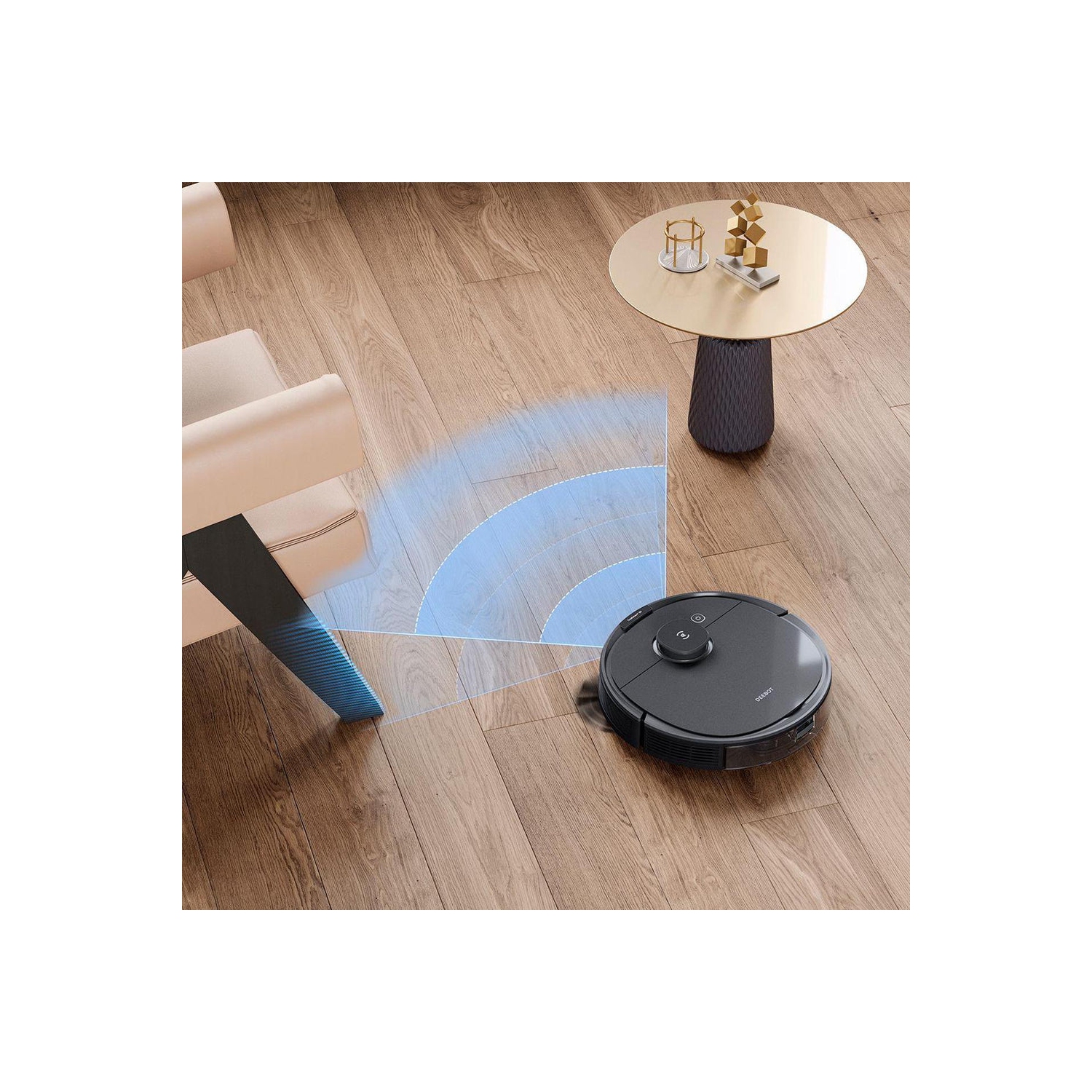 Open Box- Deebot By Ecovacs OZMO T8+ Vacuuming and Mopping Robot with Auto-Empty Station