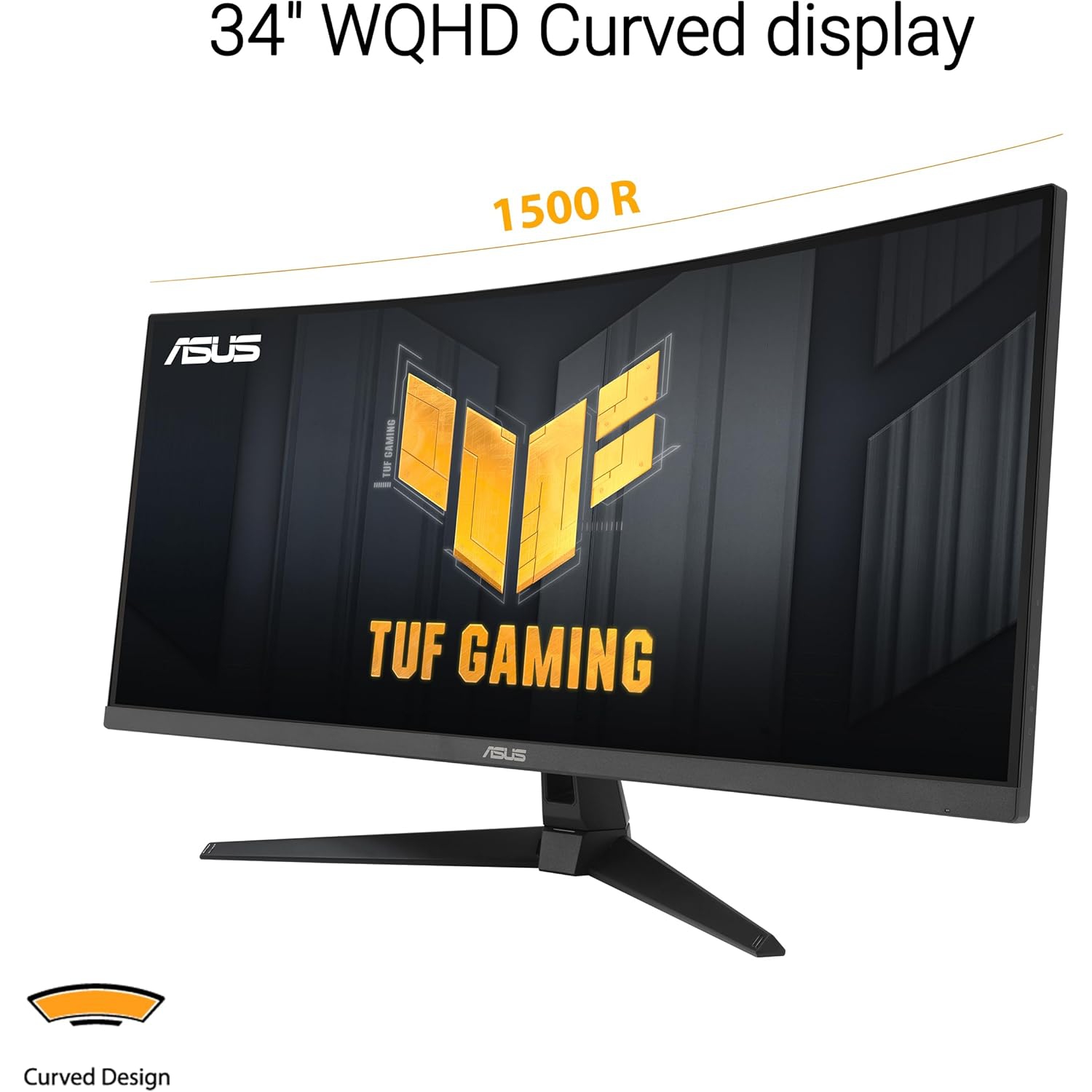 ASUS VG34VQ3B TUF Gaming Monitor - 34" WQHD Curved 180Hz FreeSync Premium