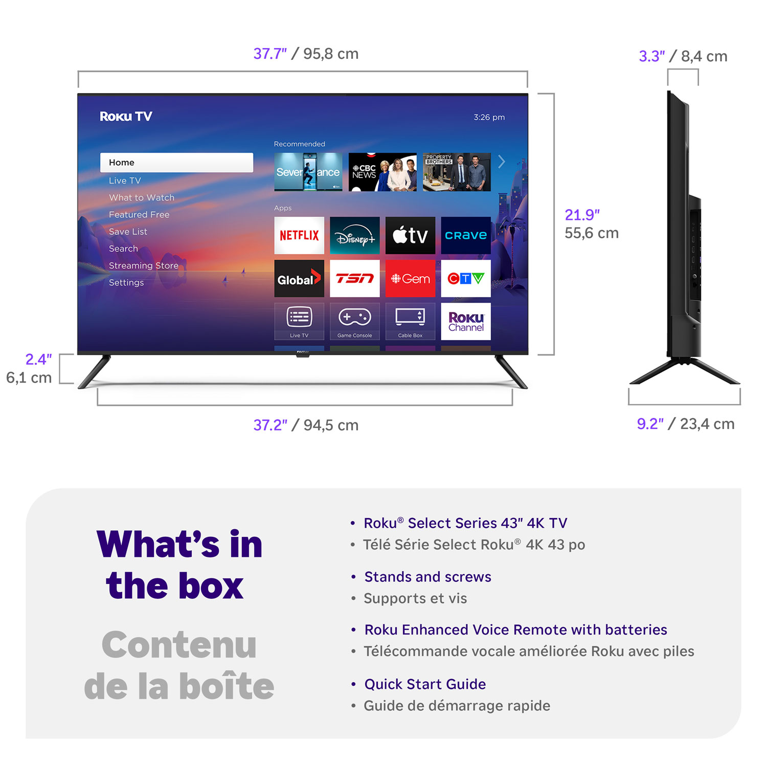 Roku Select Series 43" 4K UHD HDR LED Roku Smart TV - 2025 - Only at Best Buy