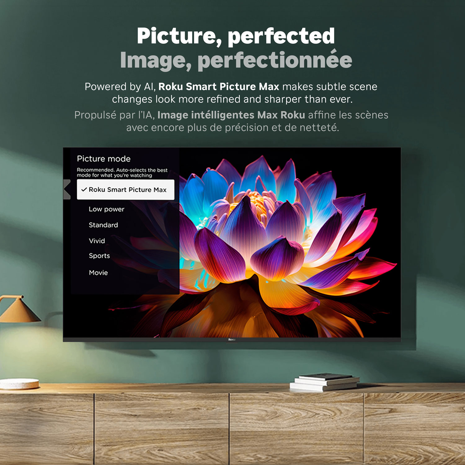 Téléviseur intelligent Roku Mini-DEL QLED HDR 4K de 55 po Série Plus Roku - 2025 - Exclusivité Best Buy