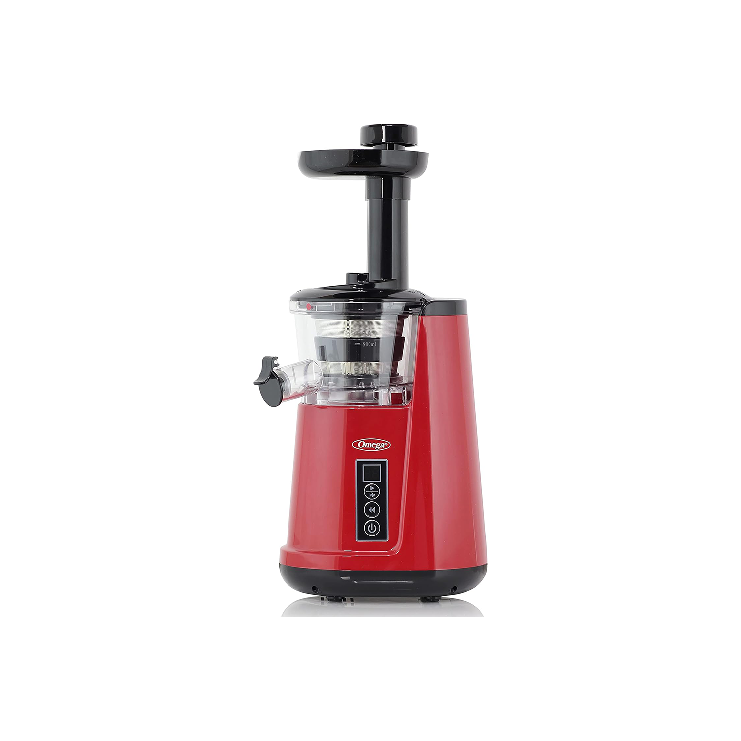 (Refurbished Good) Omega JC3000RD13 Vertical Masticating Juicer - RED