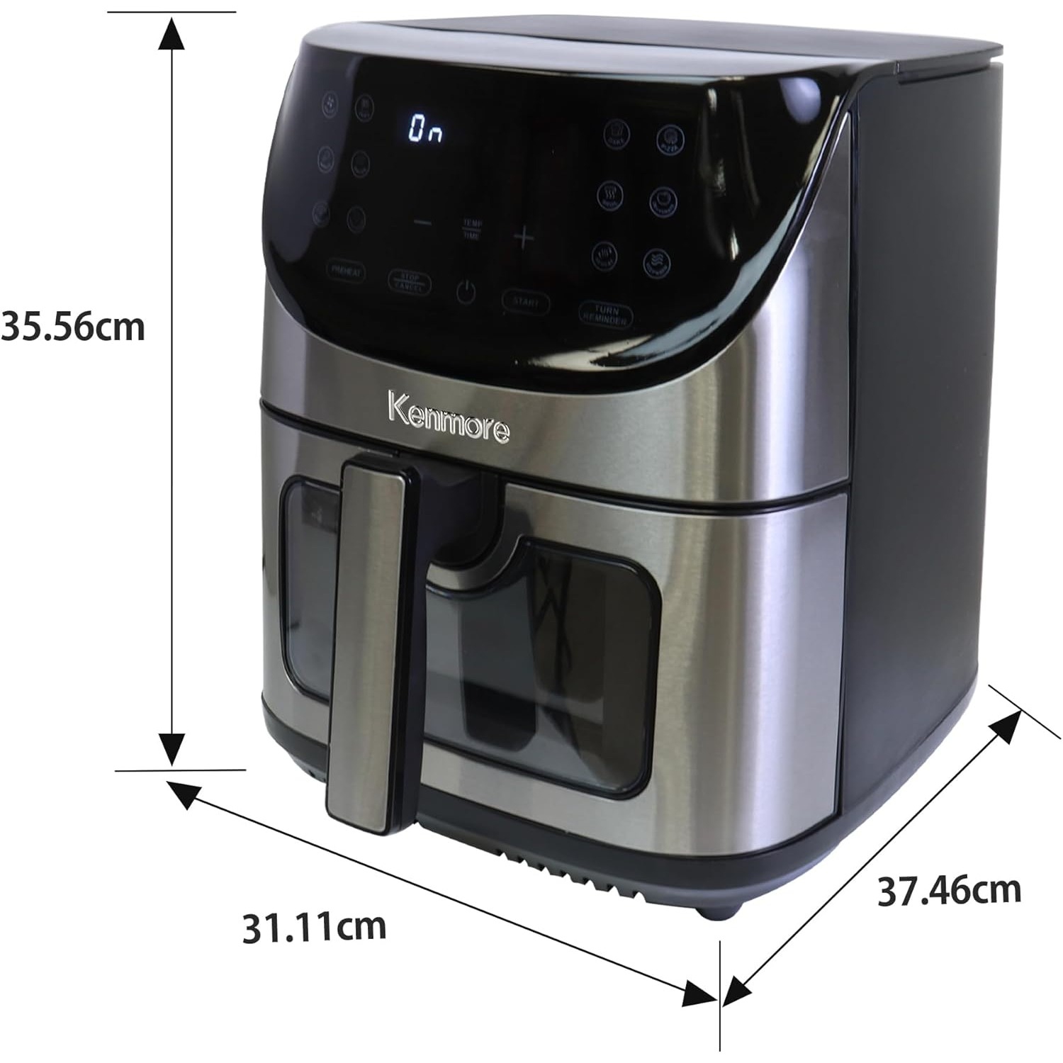 Kenmore Air Fryer Digital Touch Screen Stainless Steel