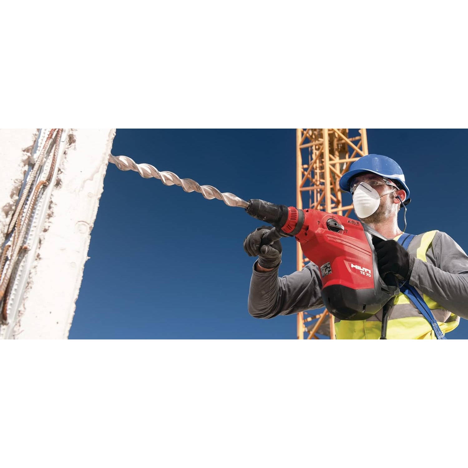 Hilti SDS Max Hammer Drill Bit TE-YX 13/16"-21", Faster, Longer-Lasting and More Reliable bits for rebar