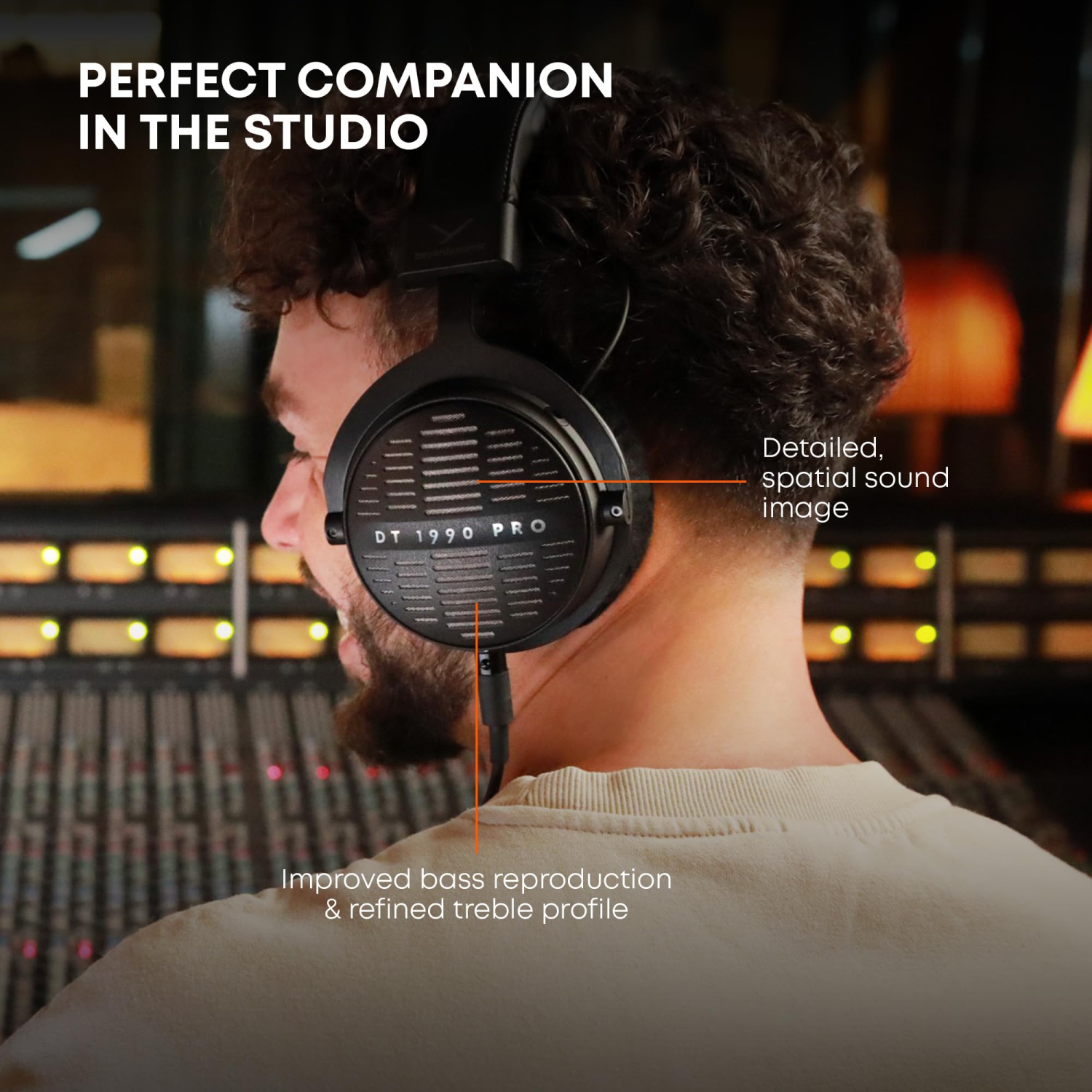 beyerdynamic DT 1990 PRO MKII Open-Back Premium Tesla Studio Headphones for Mixing, Mastering and Editing