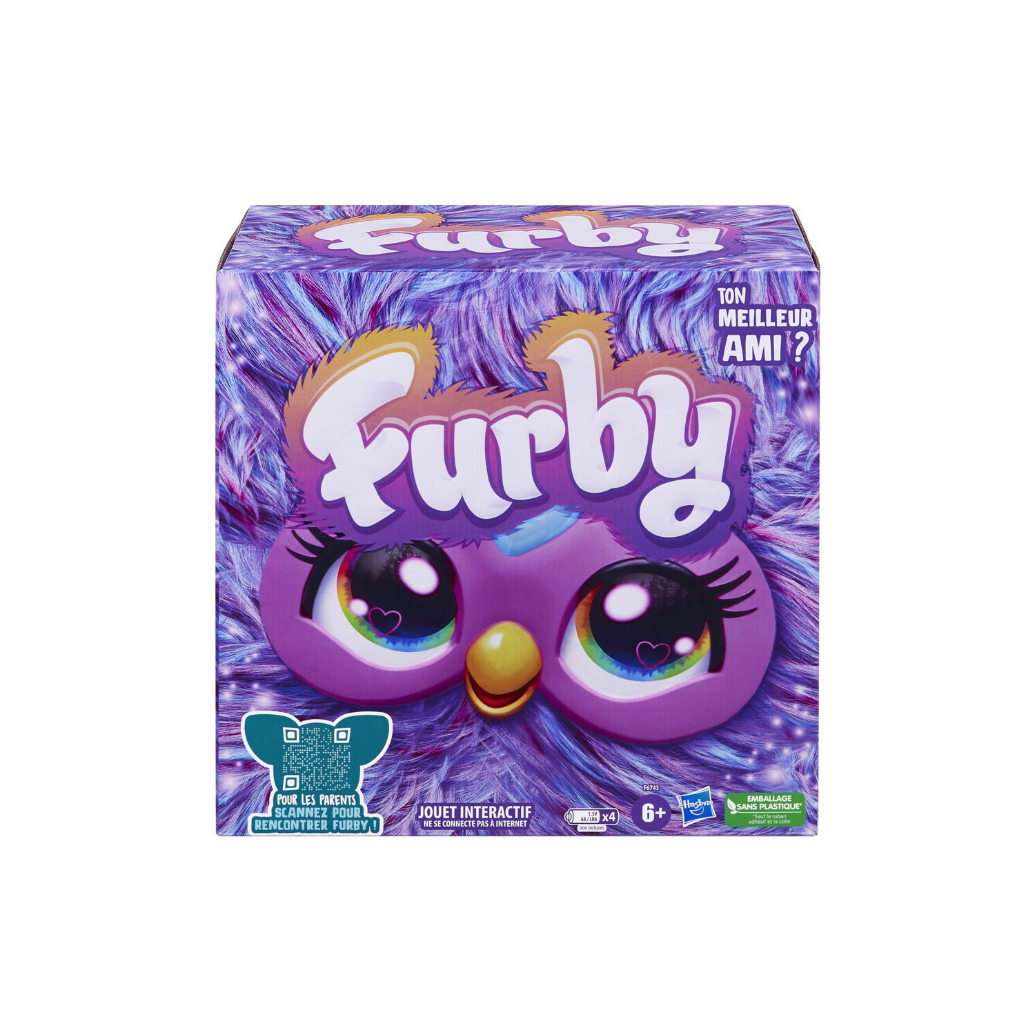 Furby Purple Interactive Plush Toy...FRENCH VERSION