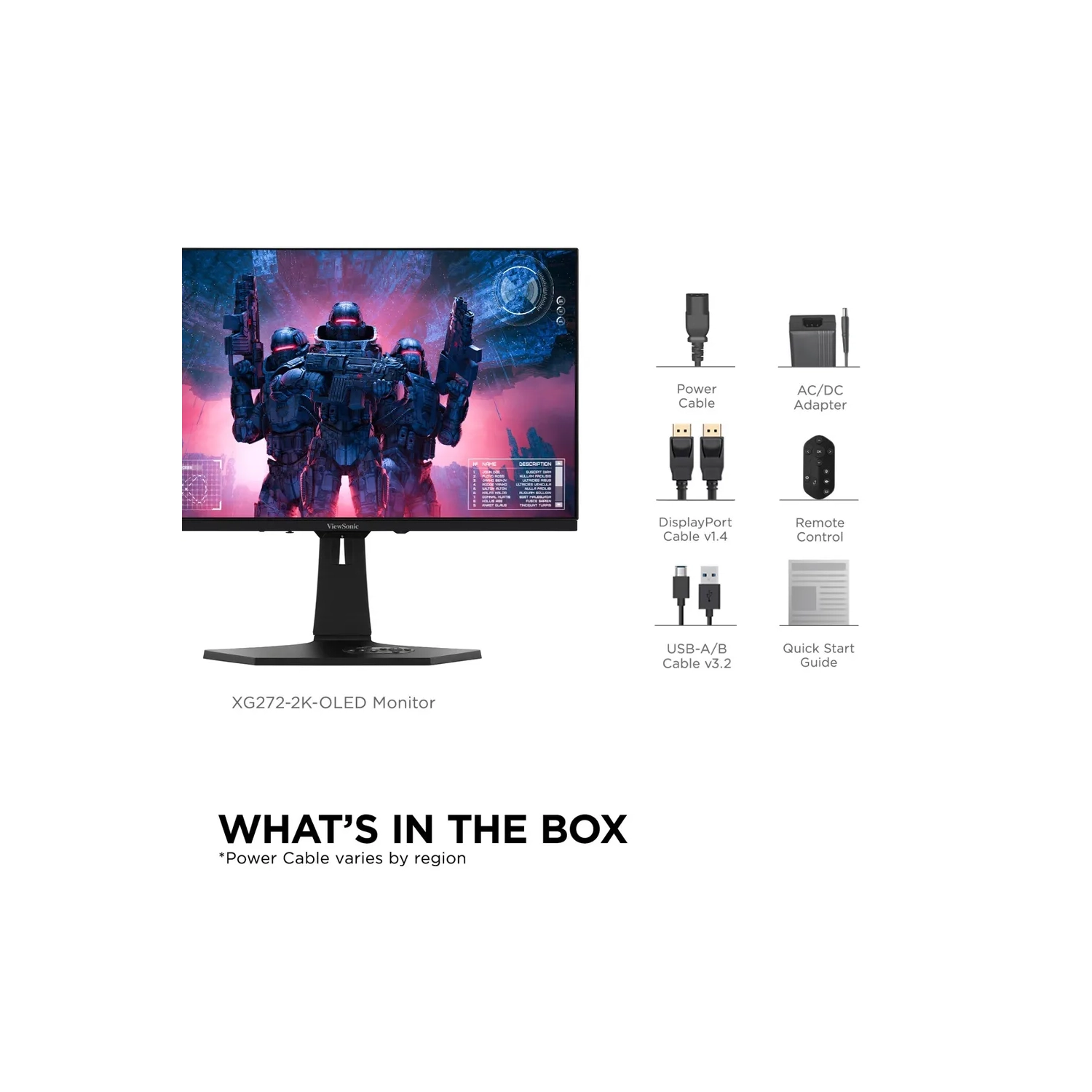 Viewsonic 27" 2K QHD 240Hz 0.02ms GTG OLED LCD FreeSync Gaming Monitor - White