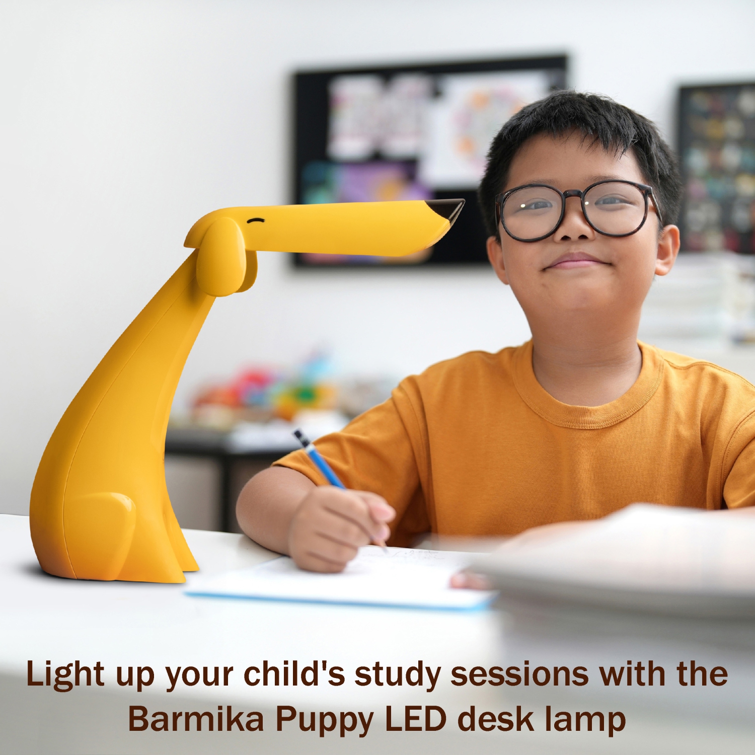 Puppy Kids Desk Lamp – Cute Study Light – 8W – Yellow