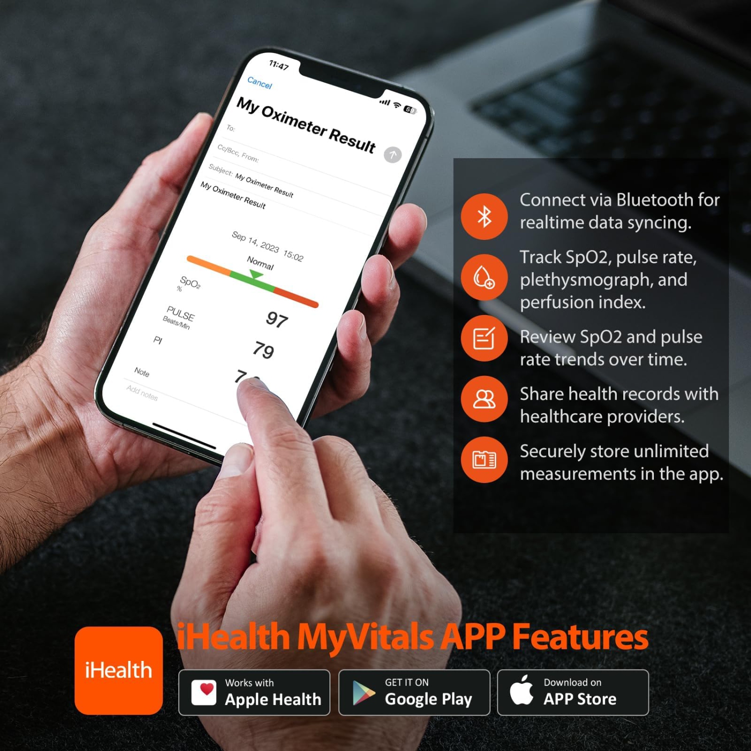 iHealth Air Wireless Pulse Oximeter