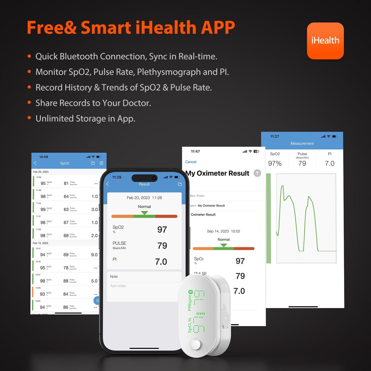 iHealth Air Wireless Pulse Oximeter