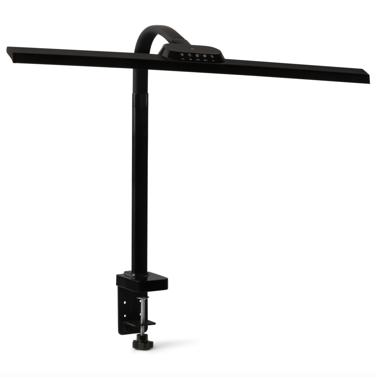 Tall Architect Desk Lamp with Clamp – Bright LED Light – 20W – Black