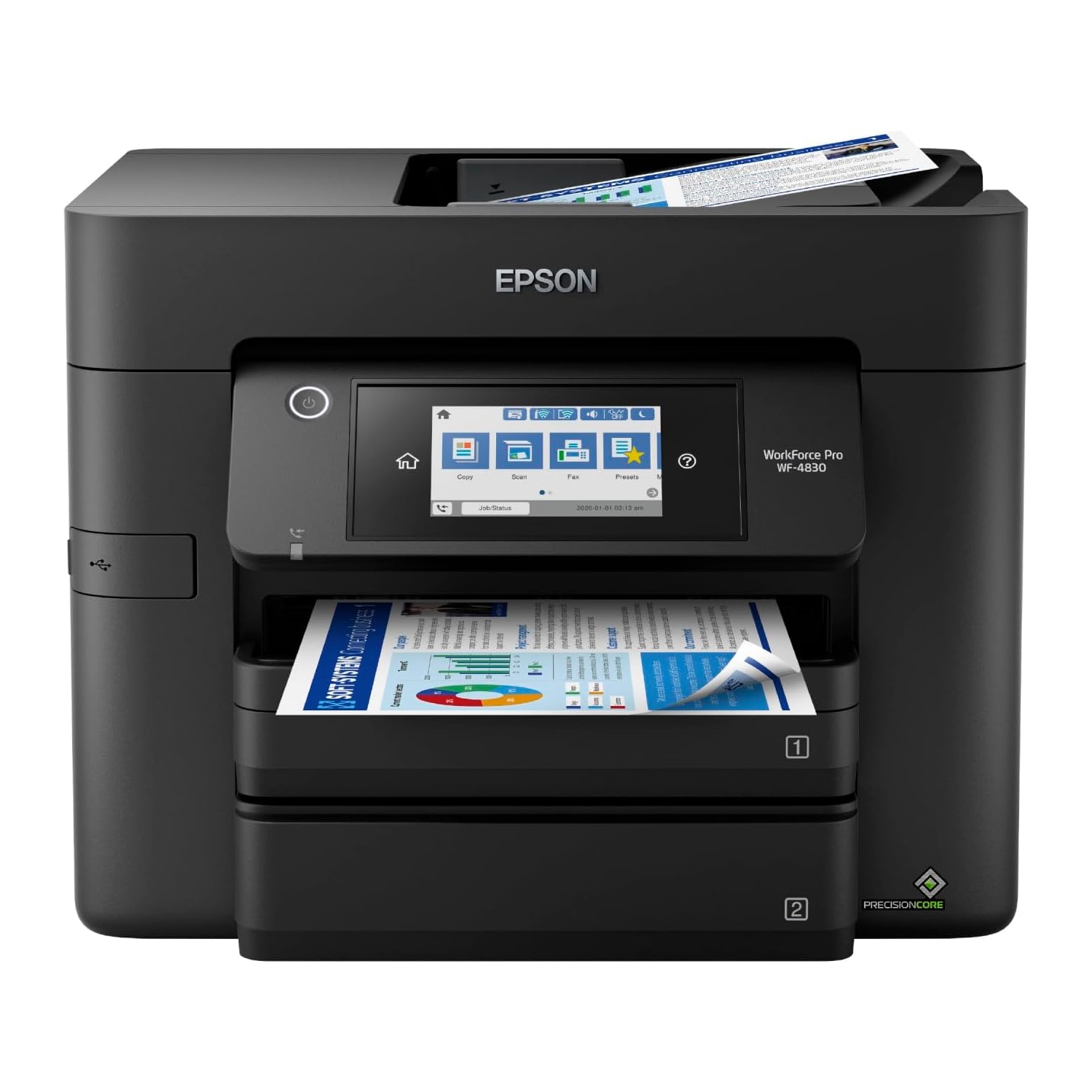 Epson Workforce Pro WF-4830 Wireless All-in-One Printer with Auto 2-Sided Print, Copy