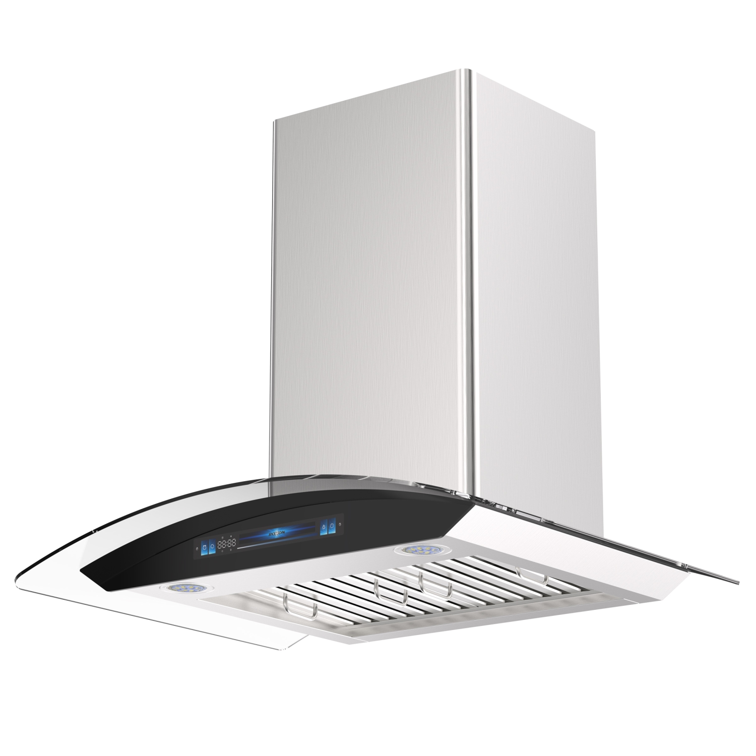 ROXON 900 CFM Voice Control/Touch/Touchless 30 Inches Stainless steel Wall Mounted Range Hood Kitchen Exhaust Fan Stainless Steel RXN-W66VC-30