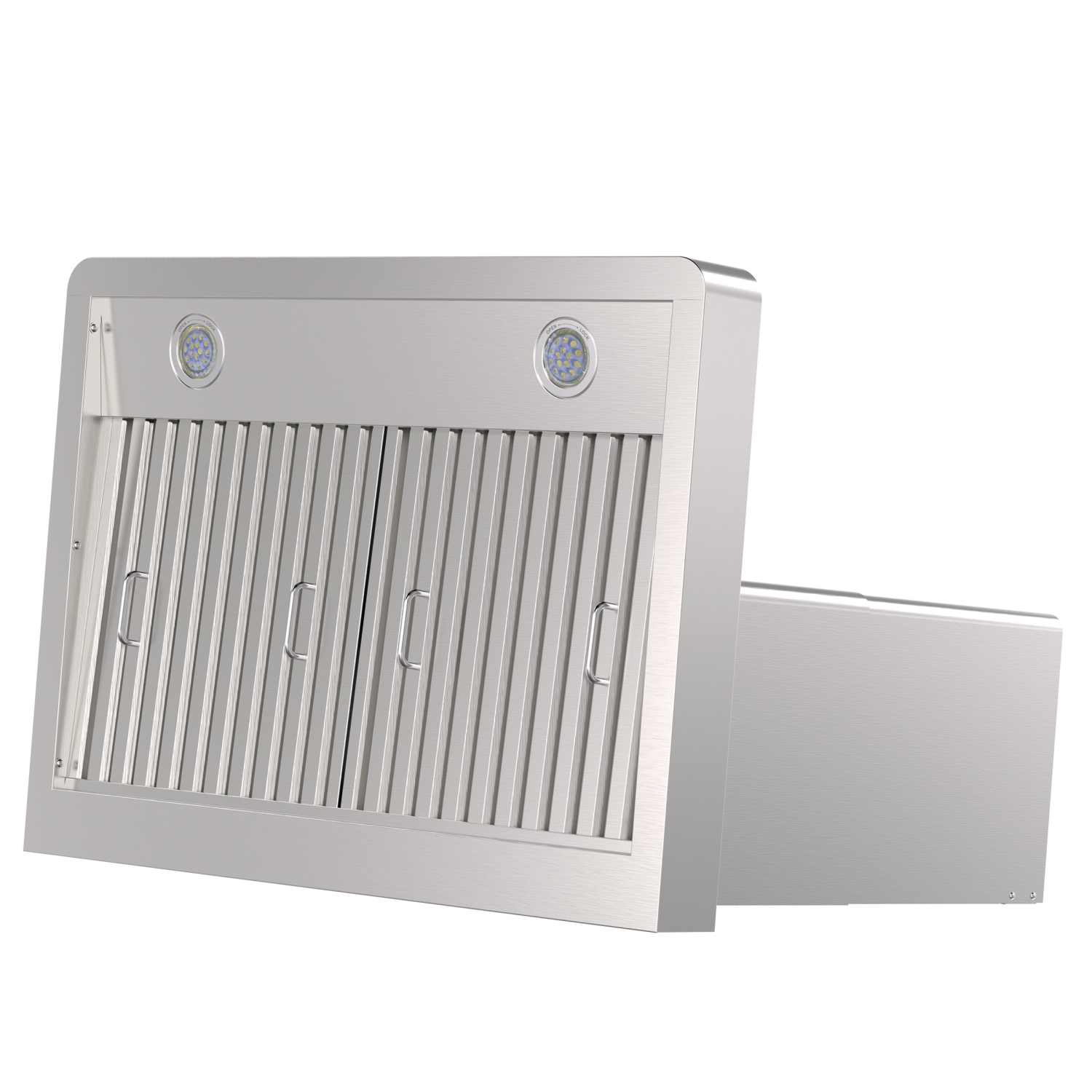 ROXON 900 pi3/min Commande vocale/tactile/sans contact Hotte murale de 30&nbsp;po en acier inoxydable Ventilateur d'évacuation de cuisine Acier