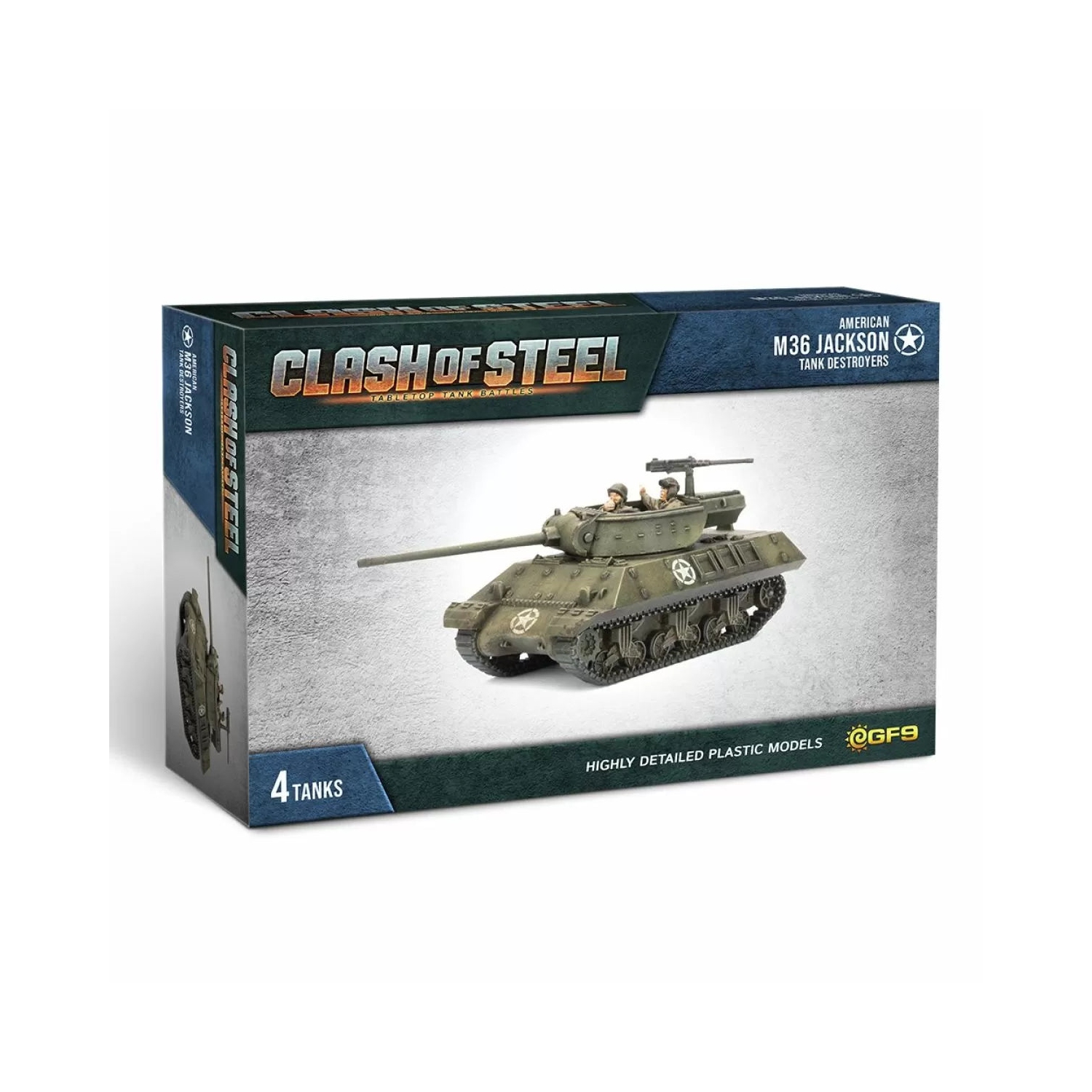 Clash of Steel M36 Jackson Tank Destroyers (x4 Plastic)