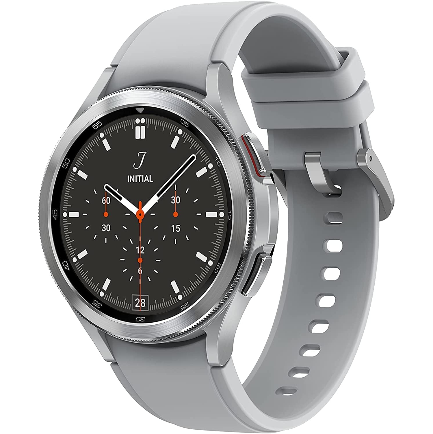 Refurbished - Samsung Galaxy Watch4 Classic 46mm Smartwatch with Heart Rate Monitor - Silver
