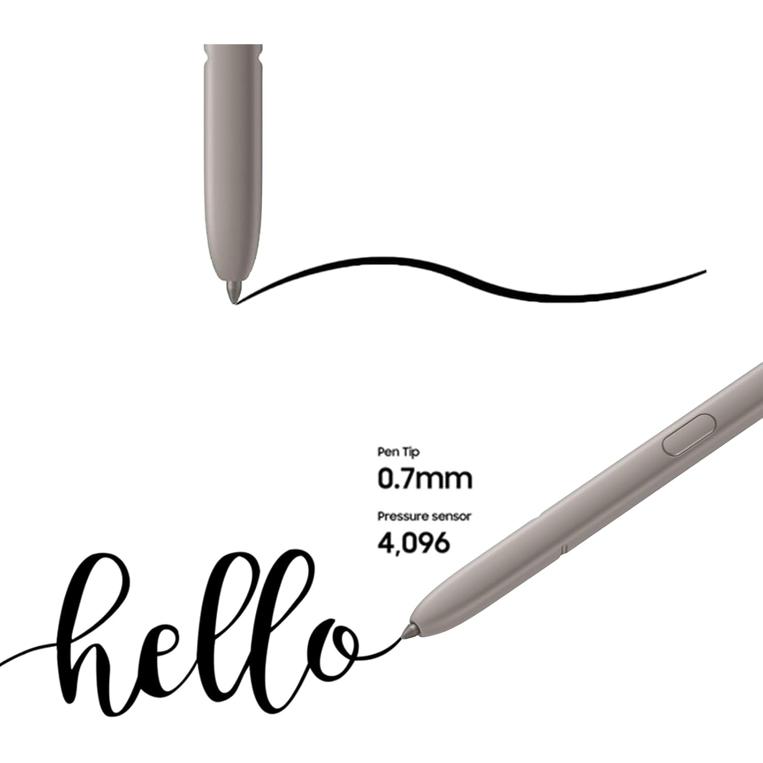 Galaxy S24 Ultra S Pen Replacement for Samsung Galaxy S24 Ultra Stylus Pen S24 Ultra All Version Touch Pen Stylus Pen S Pen NoBluetooth(Light Gray)