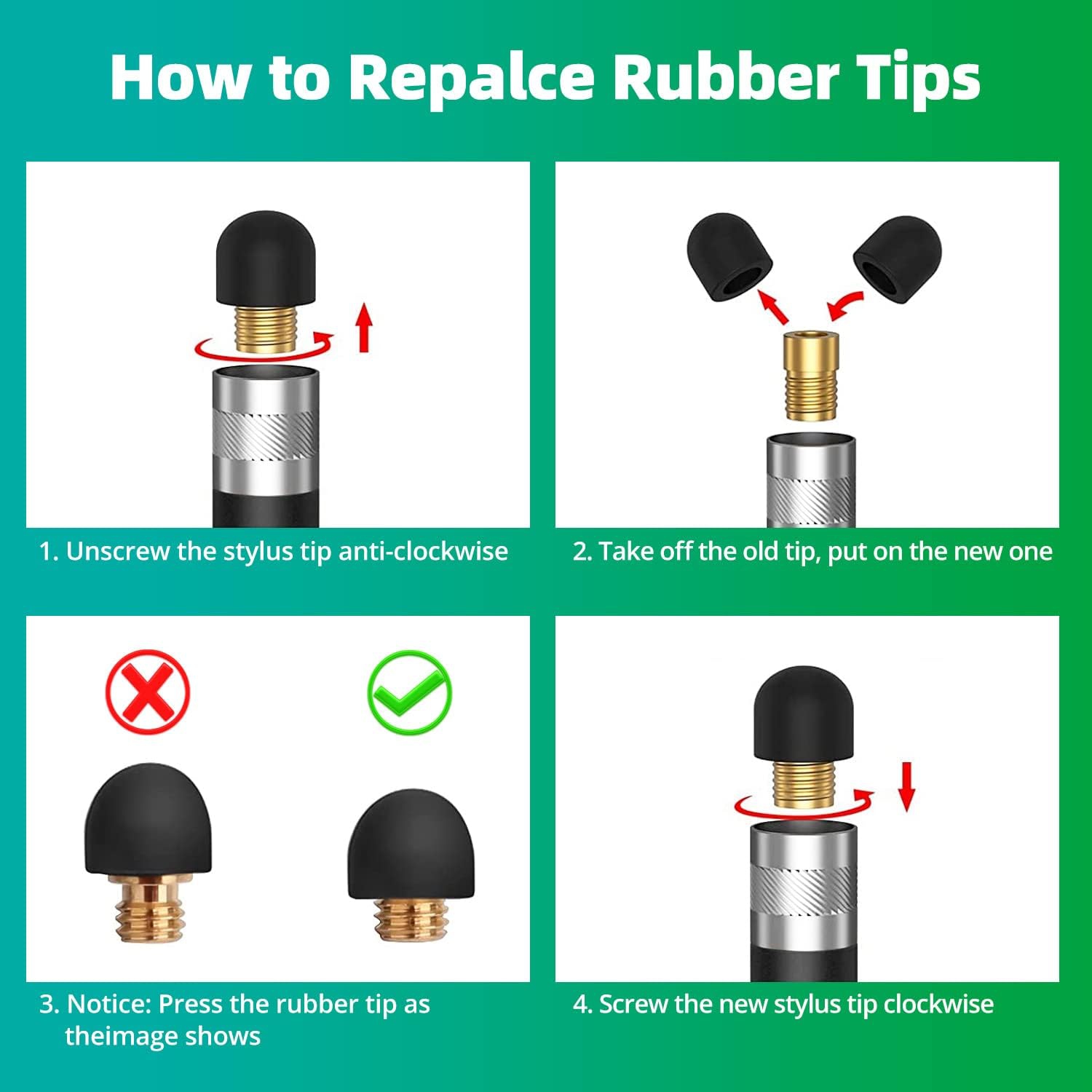 Stylus Pens for Touch Screens, 5 Pack Stylus Pen for iPad iPhone Android Chromebook Tablets and More Capacitive Touchscreen Devices High Sensitivity