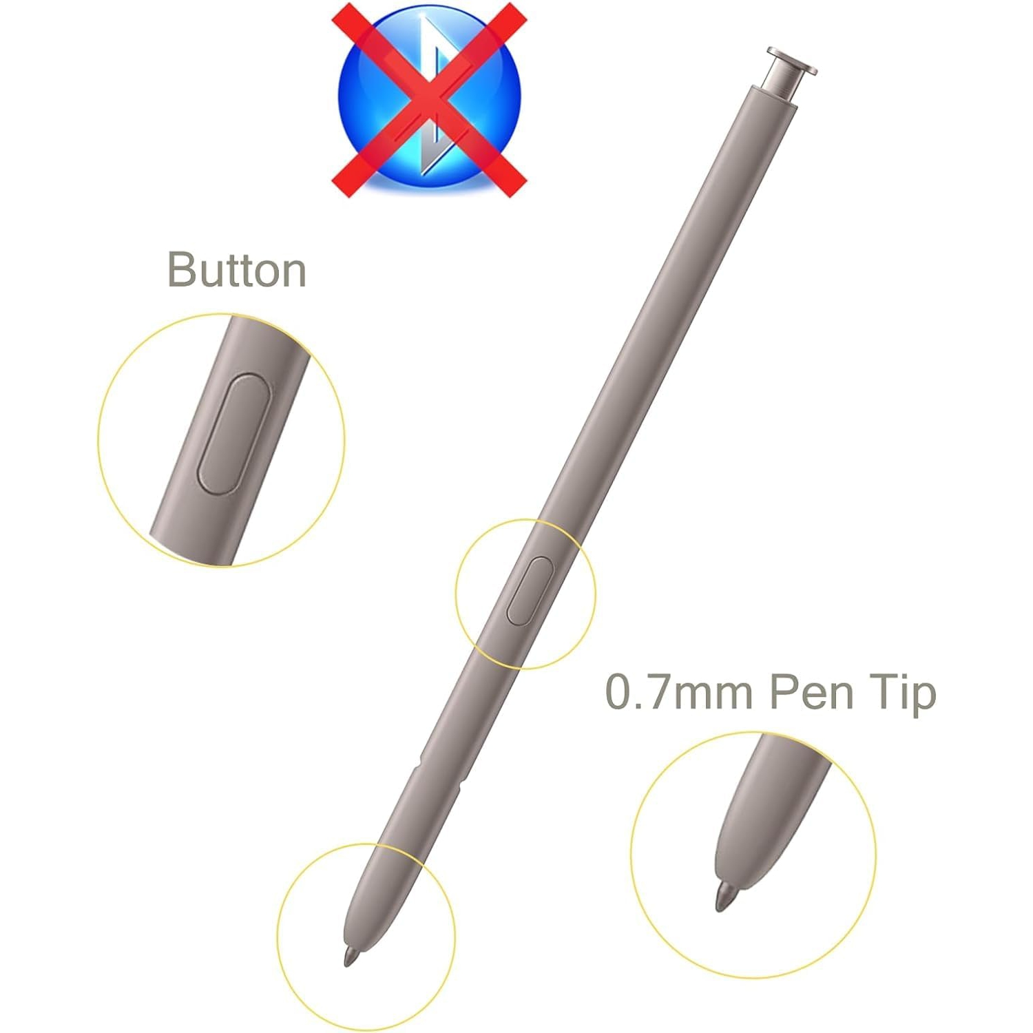 2Pack Galaxy S24 Ultra S Pen Replacement for Samsung Galaxy S24 Ultra Stylus Pen S24 Ultra 5G Touch Pen Stylet Pen S24 Ultra stylo NoBluetooth