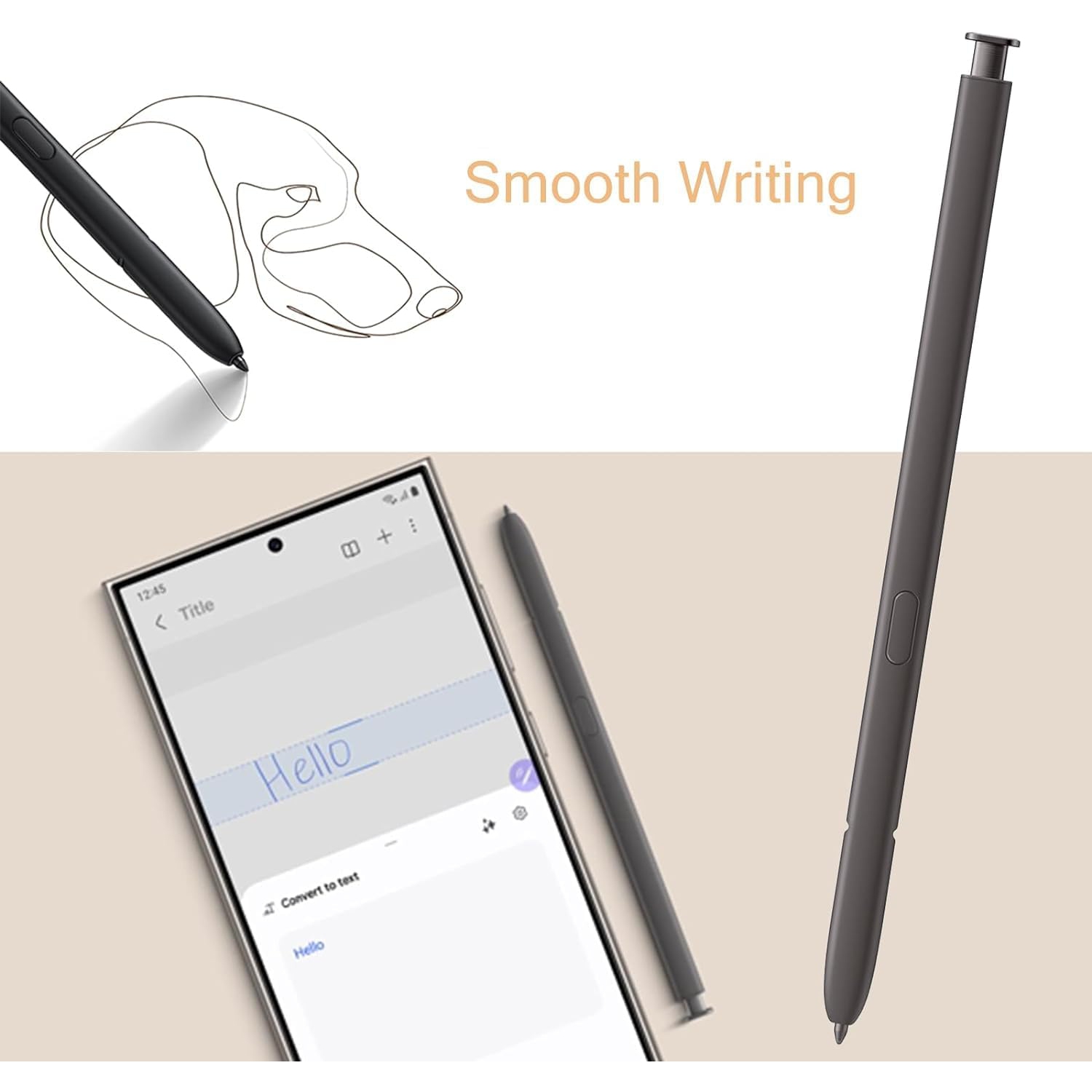 2Pack Galaxy S24 Ultra S Pen Replacement for Samsung Galaxy S24 Ultra Stylus Pen S24 Ultra 5G Touch Pen S Pen S24 Ultra Stylet Pen S24 Ultra stylo