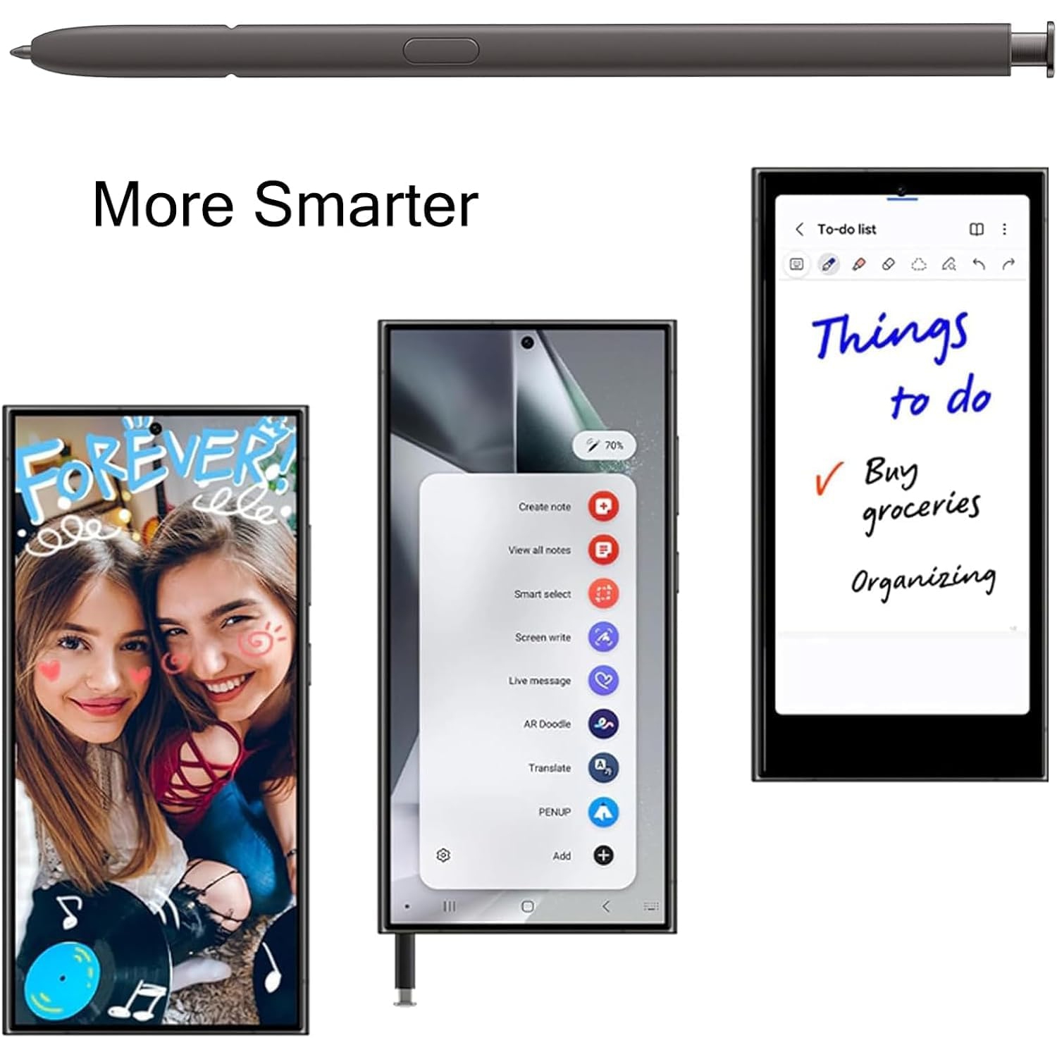 2Pack Galaxy S24 Ultra S Pen Replacement for Samsung Galaxy S24 Ultra Stylus Pen S24 Ultra 5G Touch Pen S Pen S24 Ultra Stylet Pen S24 Ultra stylo