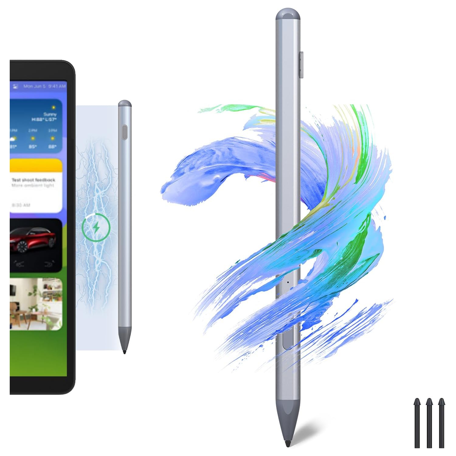 Surface Pen for Microsoft Surface Pro 11/10/9/X/8/7/6/5 - Surface Go 3/2/1, Surface Laptop 5/6/4/3/Book/Studio Stylus Pen with 4096 Pressure Sensitivity and Palm Rejection