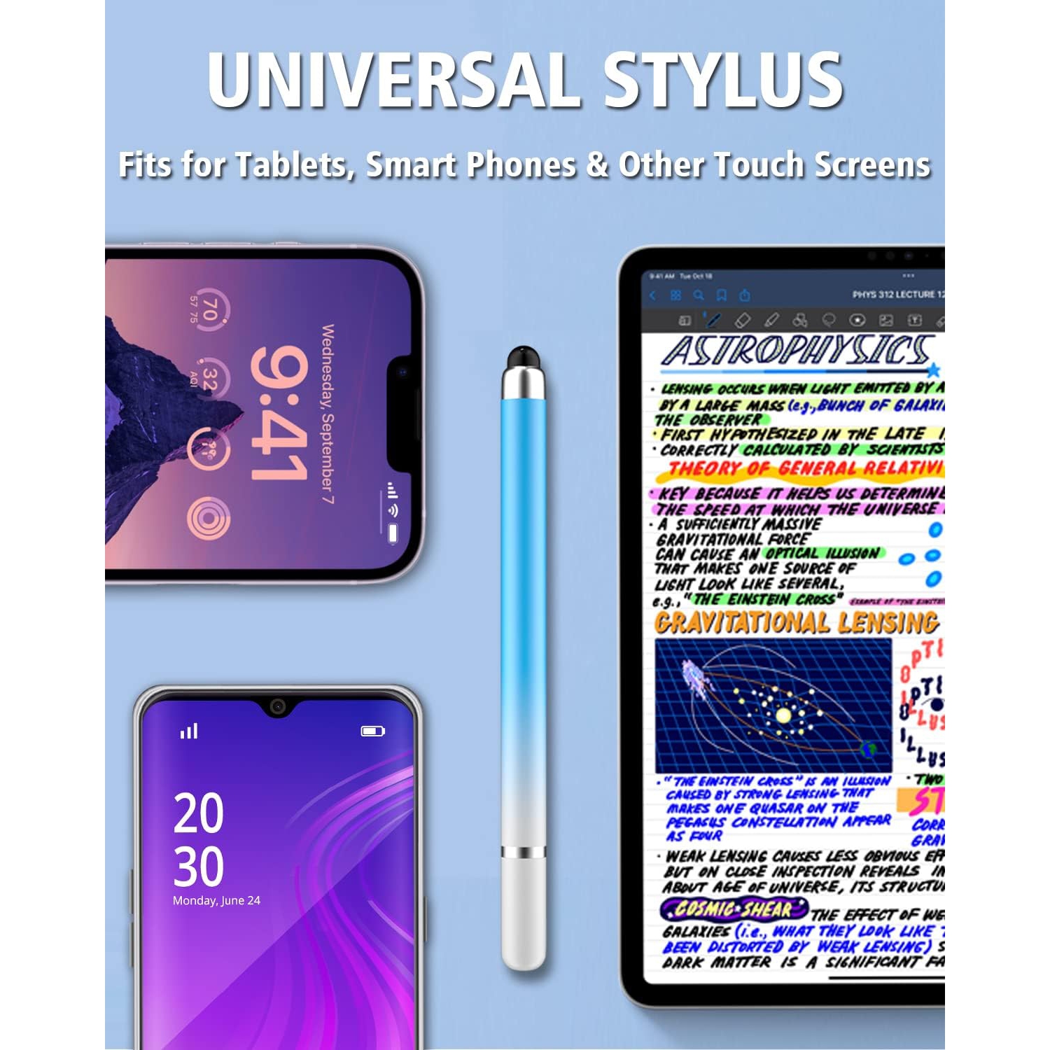 Stylus Pens for Touch Screens, Universal 2 in 1 Stylus Pen for iPad Compatible with iPhone, iPad, Android, Microsoft Tablets, Phones, Surface,[5