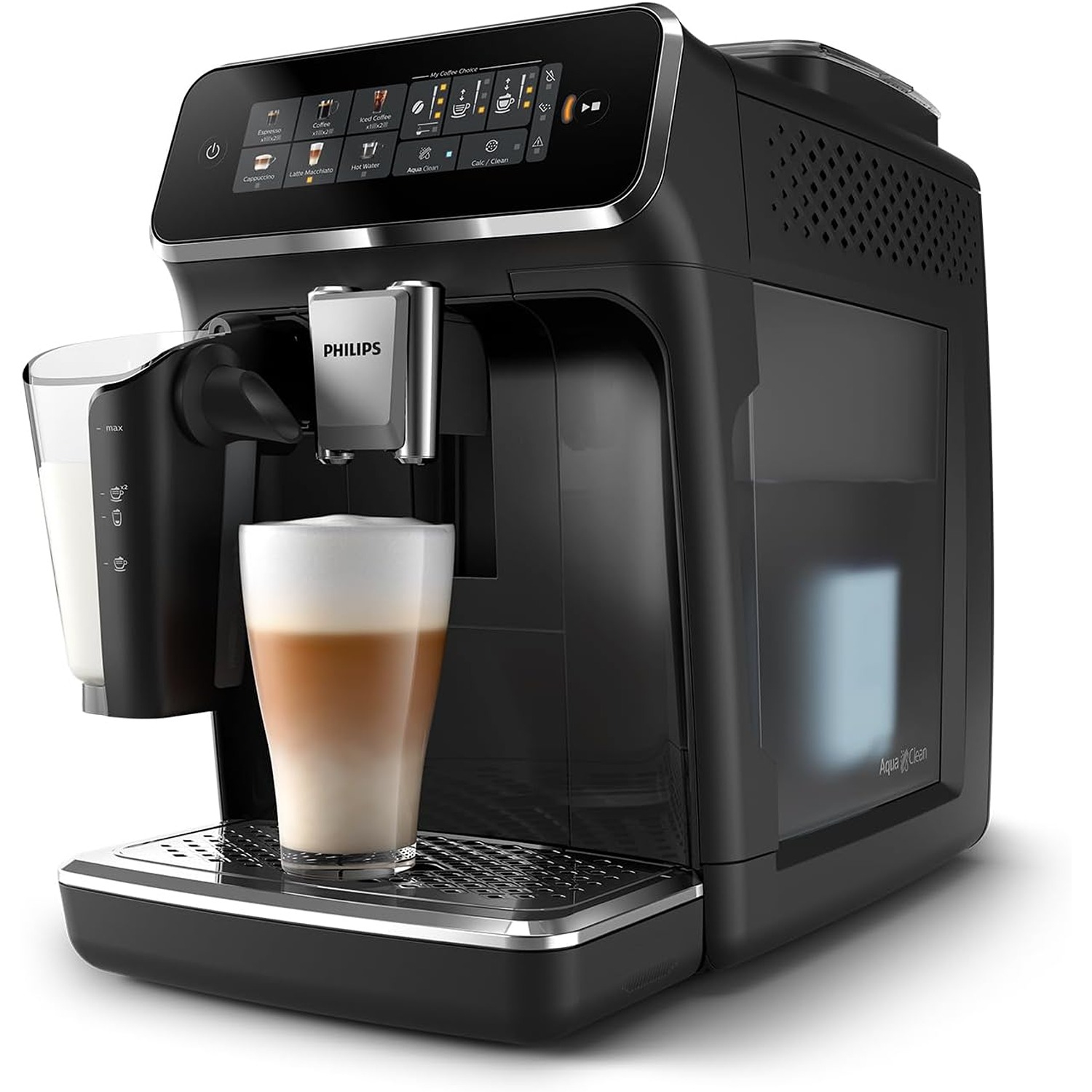 Machine à espresso entièrement automatique Philips série 3300 – LatteGo Silent Brew 3347/90