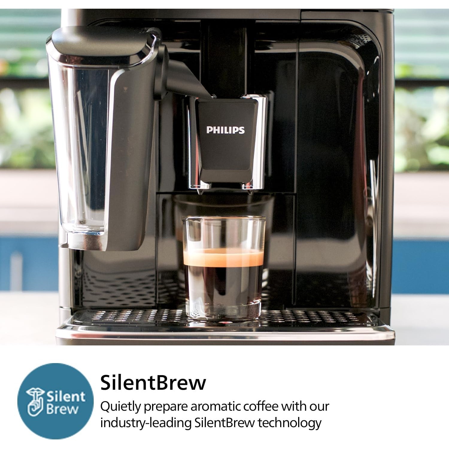 Machine à espresso entièrement automatique Philips série 3300 – LatteGo Silent Brew 3347/90