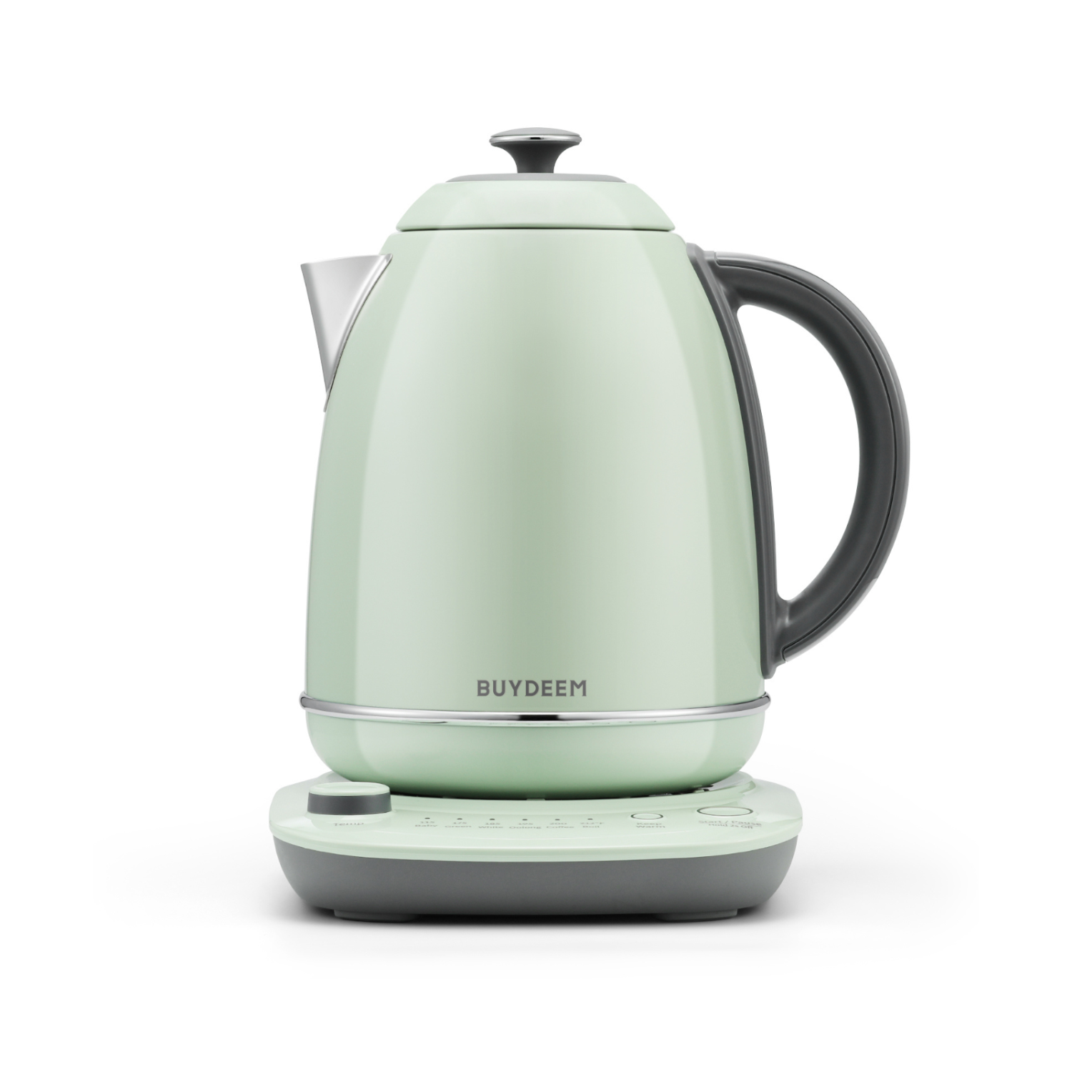 BUYDEEM K740 Electric Kettle with Temperature Control, 12H Keep Warm, Quick Boil, Stainless Steel Hot Water Boiler for Tea Coffee Milk, 1.7L