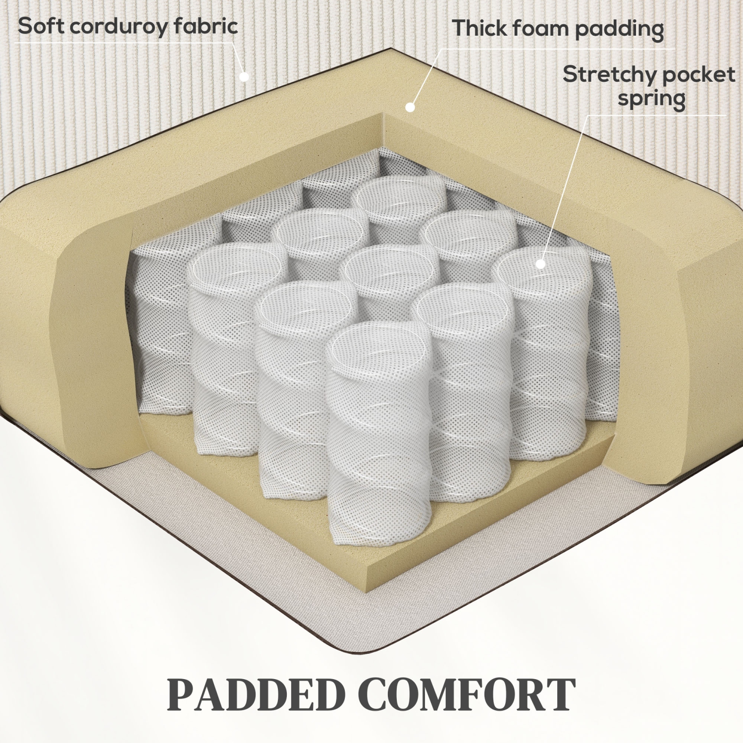 Fauteuil inclinable électrique de HOMCOM, fauteuil inclinable électrique recouvert de tissu pour aînés avec pochettes latérales, télécommande,