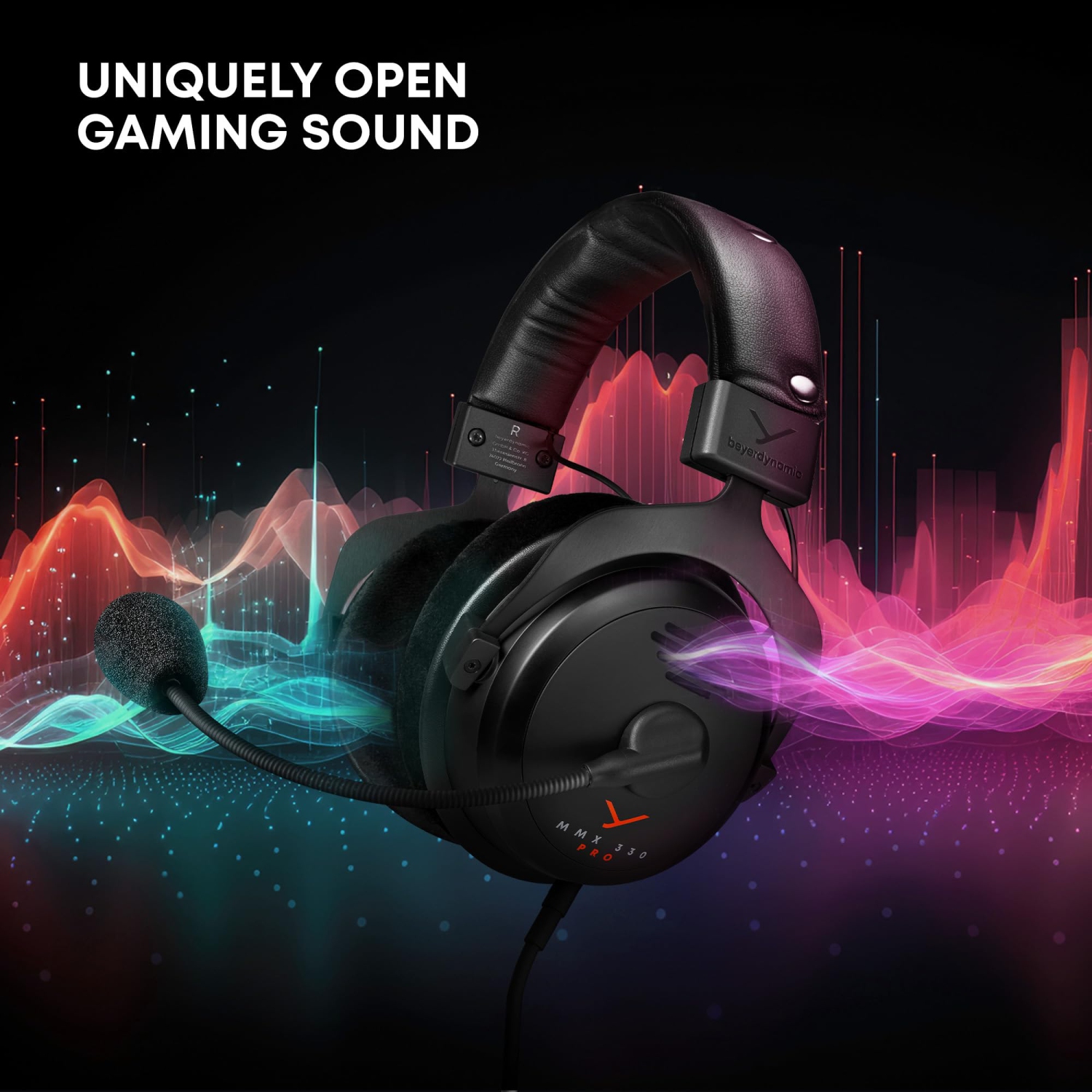 beyerdynamic MMX 330 PRO Open Back Gaming Headset with STELLAR.45 Driver and Condenser Microphone