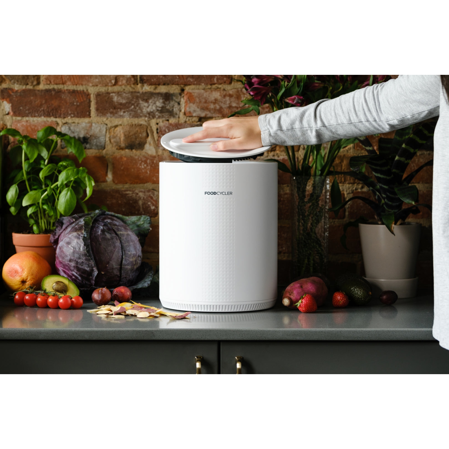 FoodCycler Eco 3 - Compact Home Food Processor and Recycler - Quiet, Almost Whispering, Odorless - Kitchen Countertop Composter Alternative - 3.5L